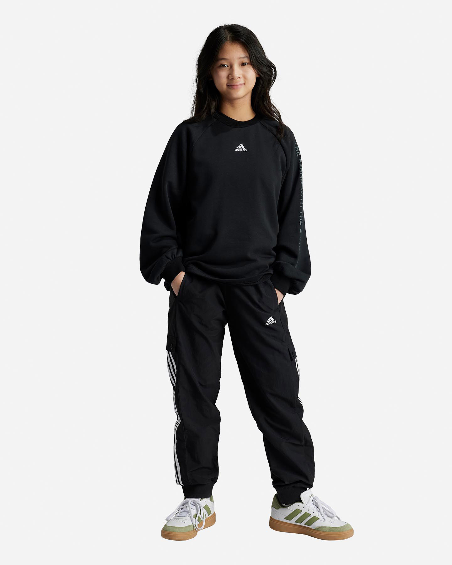 Pantalone ADIDAS STREET JAM JR - Nero - 1 | Cisalfa Sport