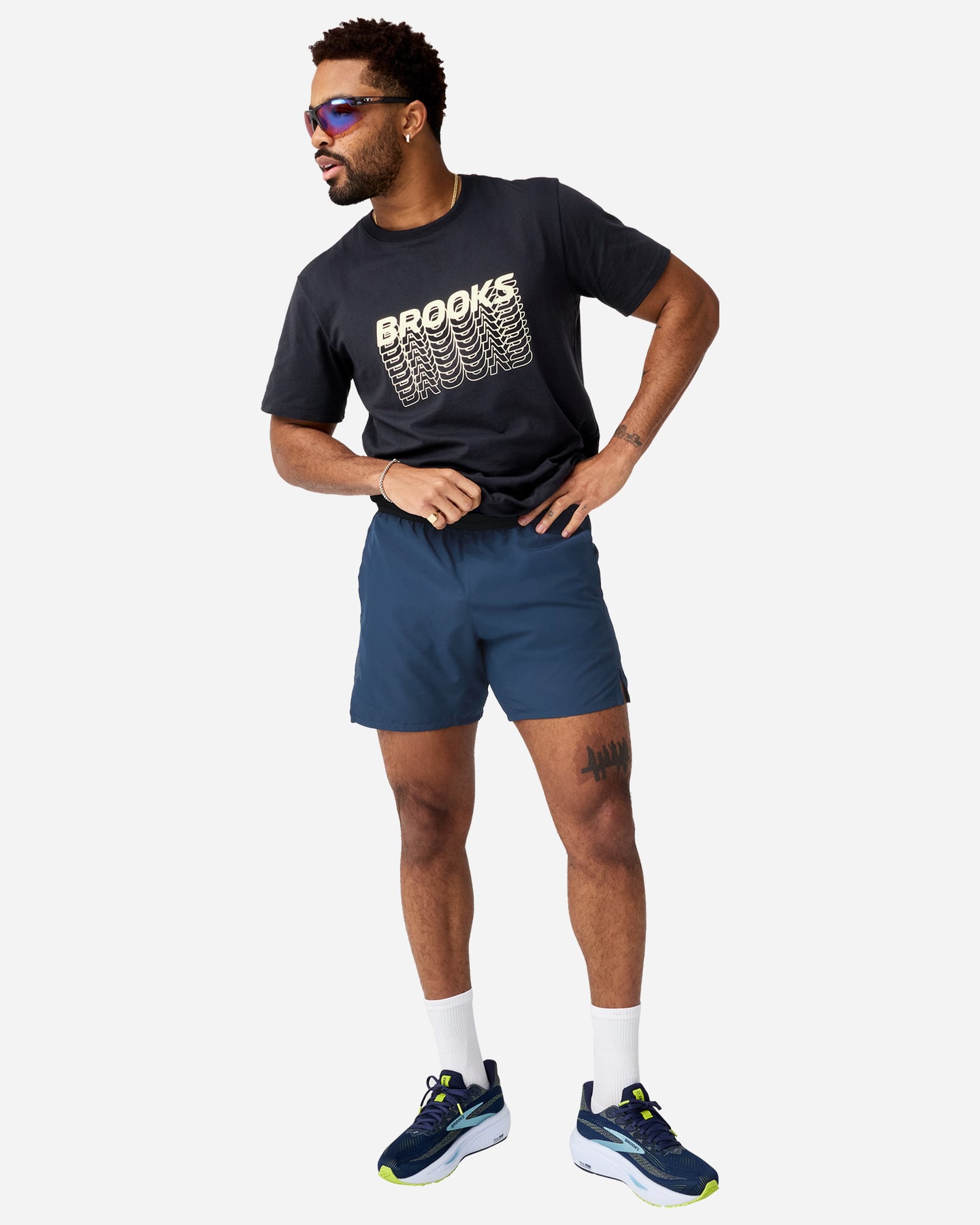 Short running BROOKS DASH 2IN1 M - 3 | Cisalfa Sport