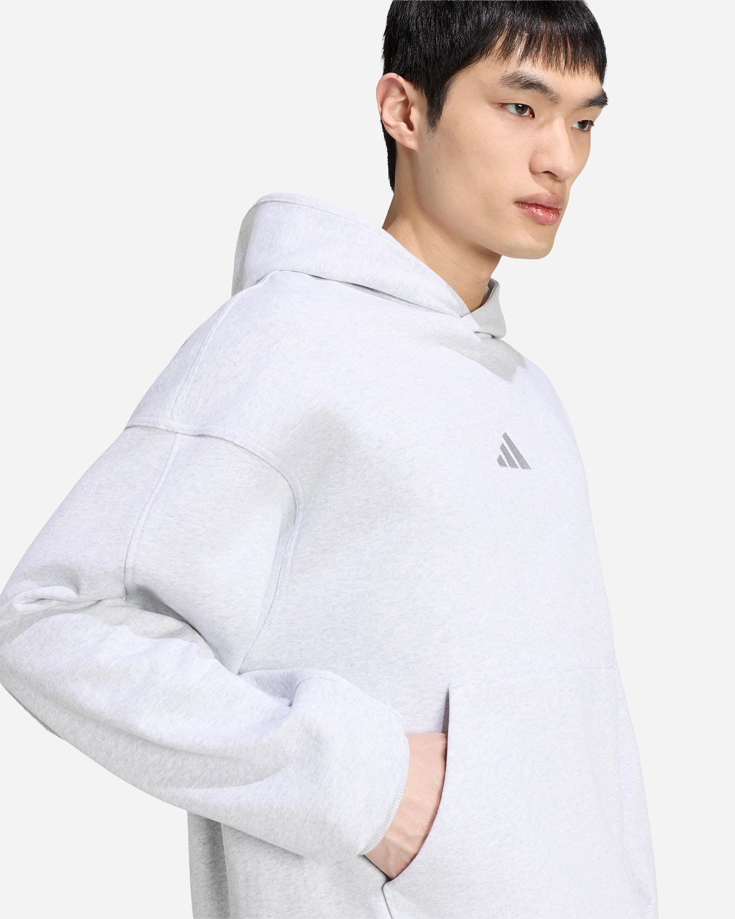 Felpa ADIDAS KIT SMALL LOGO M - Grigio - 4 | Cisalfa Sport
