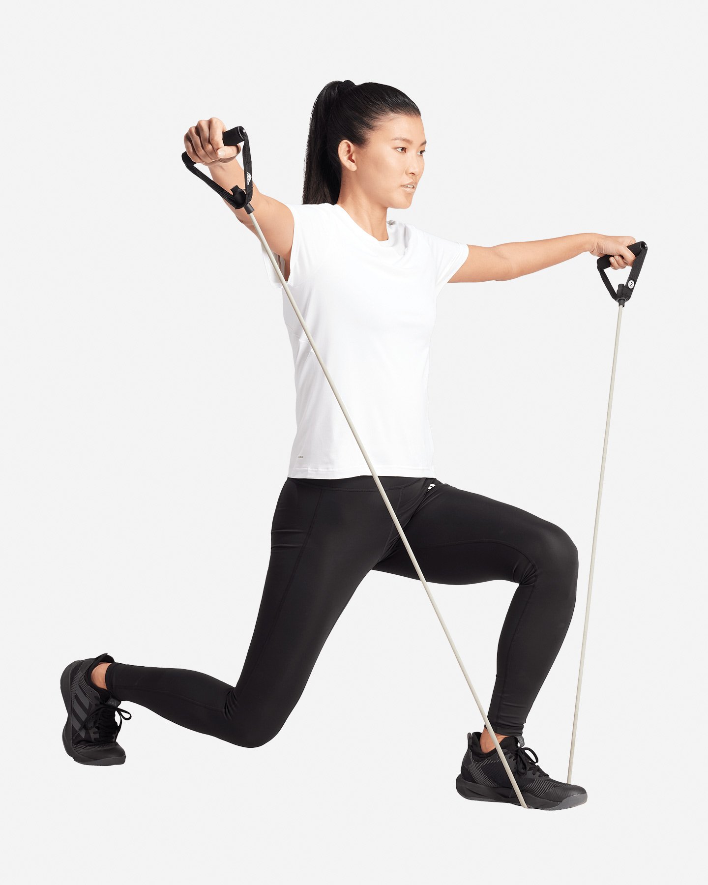 T-shirt training ADIDAS D4T SMALL LOGO W - Bianco - 3 | Cisalfa Sport