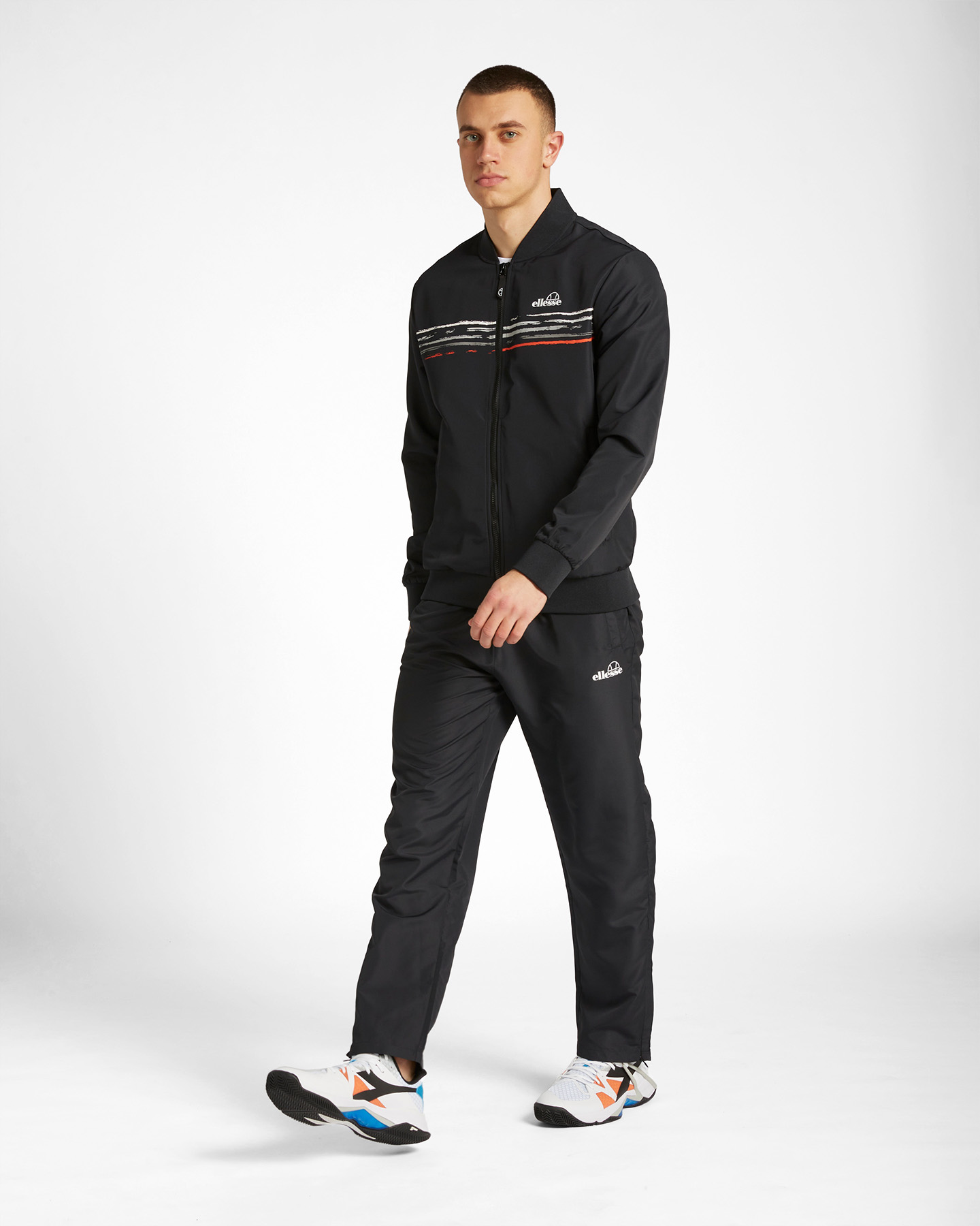 Giacca tennis ELLESSE FIVE STRIPES M - Nero - 3 | Cisalfa Sport