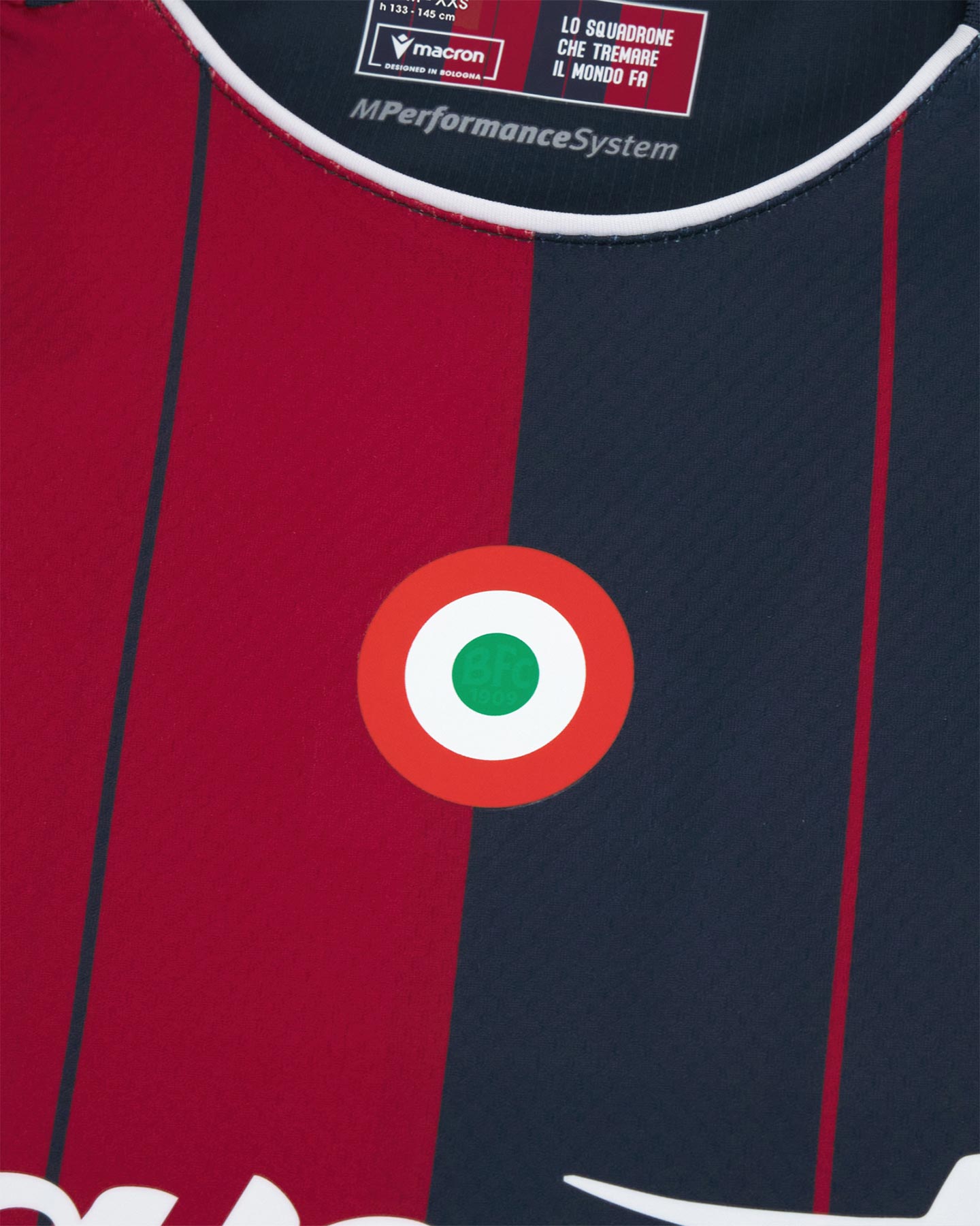 Maglia calcio ufficiale MACRON BOLOGNA HOME 25-26 JR - Color mix - 3 | Cisalfa Sport