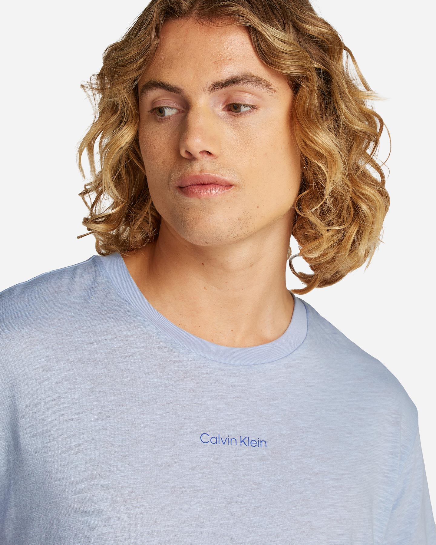 T-shirt CALVIN KLEIN JEANS SMALL LOGO M - Azzurro - 4 | Cisalfa Sport