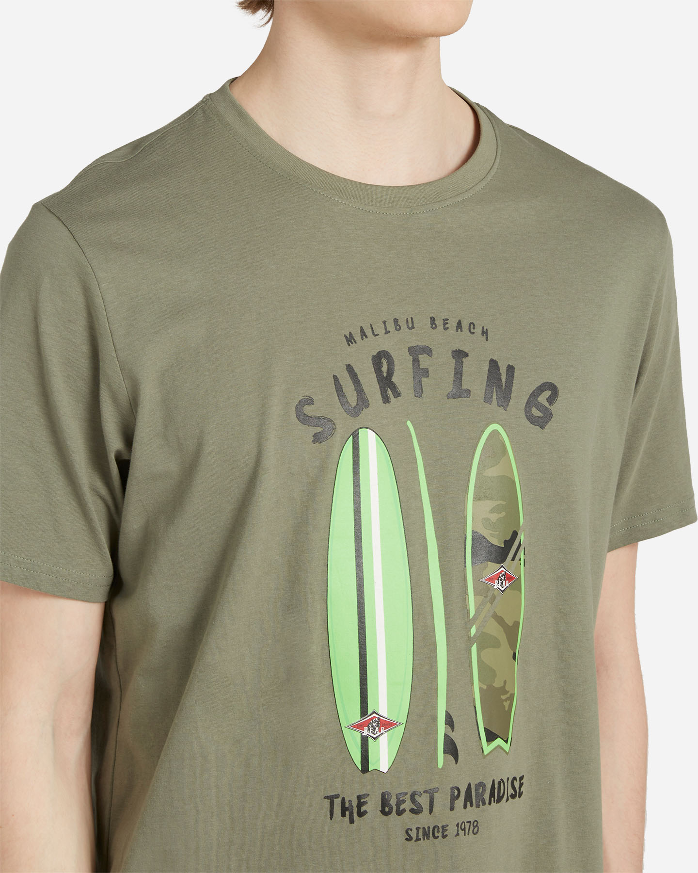 T-shirt BEAR SURFER CONCEPT M - Verde - 4 | Cisalfa Sport