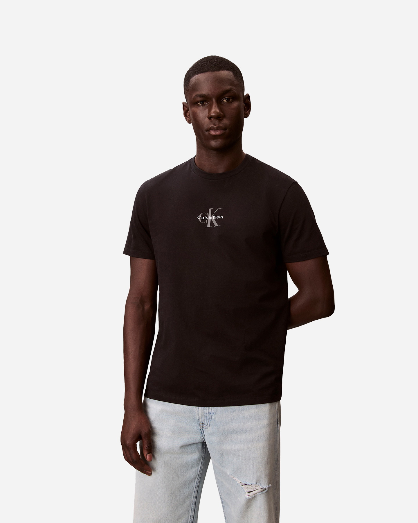 T-shirt CALVIN KLEIN JEANS MICRO MONOLOGO M - Nero - 1 | Cisalfa Sport
