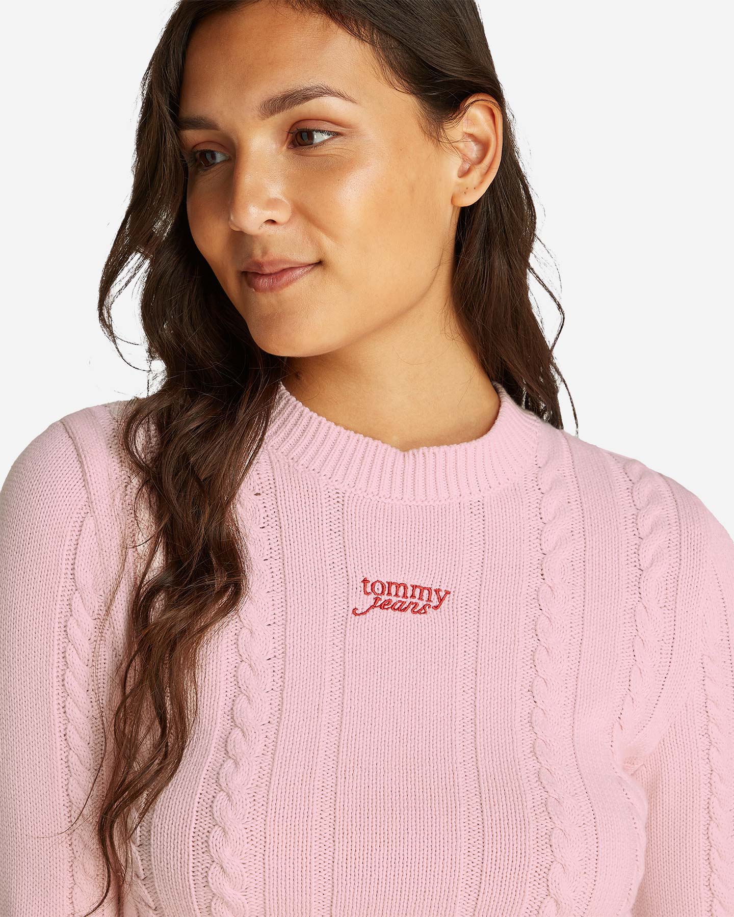 Maglione TOMMY HILFIGER LOGO SCRIPT W - Rosa - 5 | Cisalfa Sport