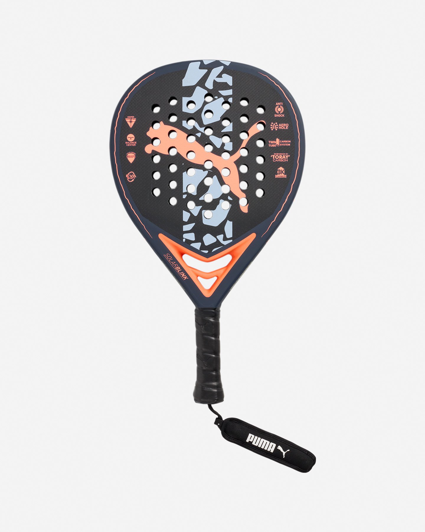 Racchetta padel intermedia PUMA SOLAR BLINK PADEL PWR  - Nero - 3 | Cisalfa Sport