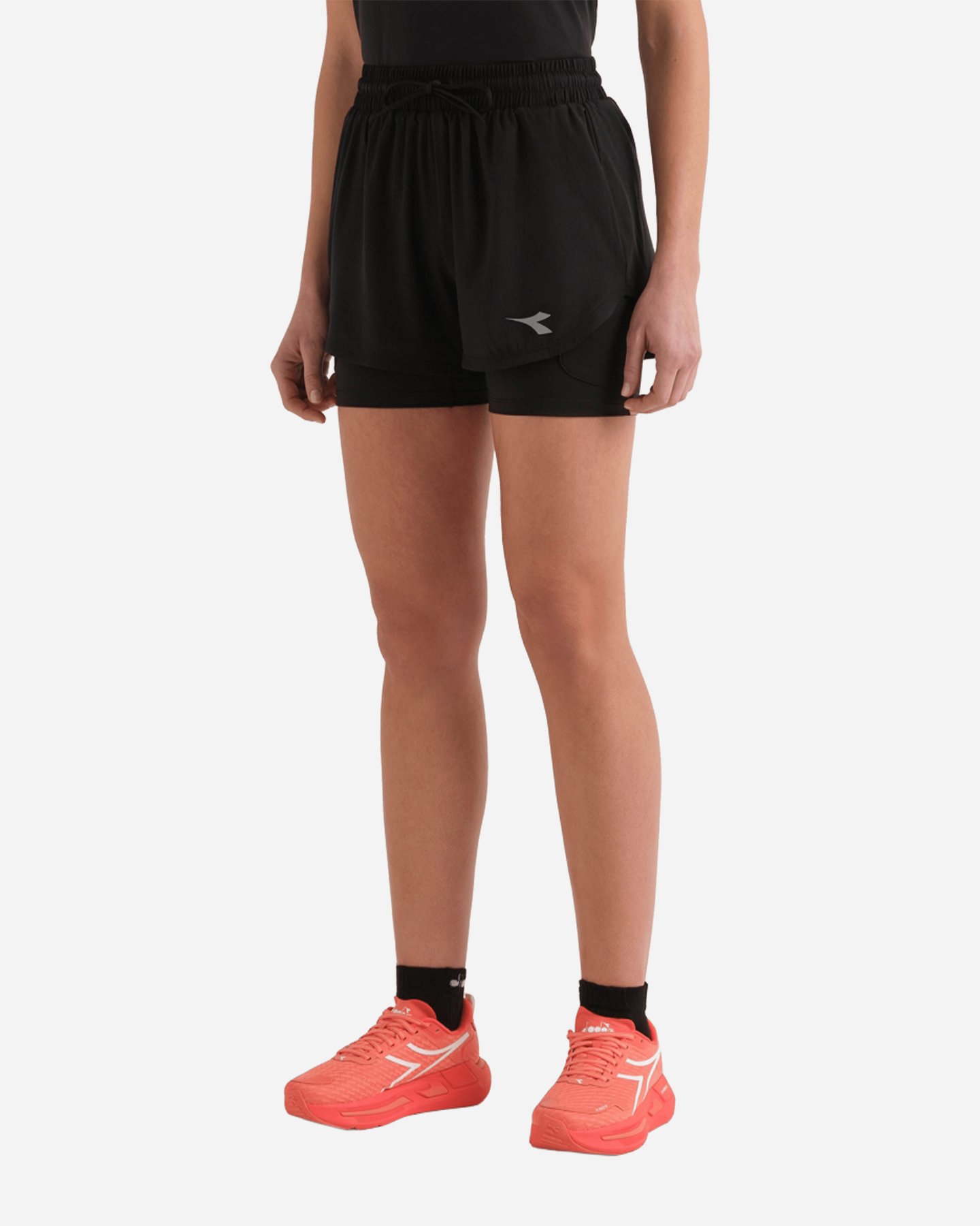 Short running DIADORA SPORT 2IN1 W - Nero - 1 | Cisalfa Sport