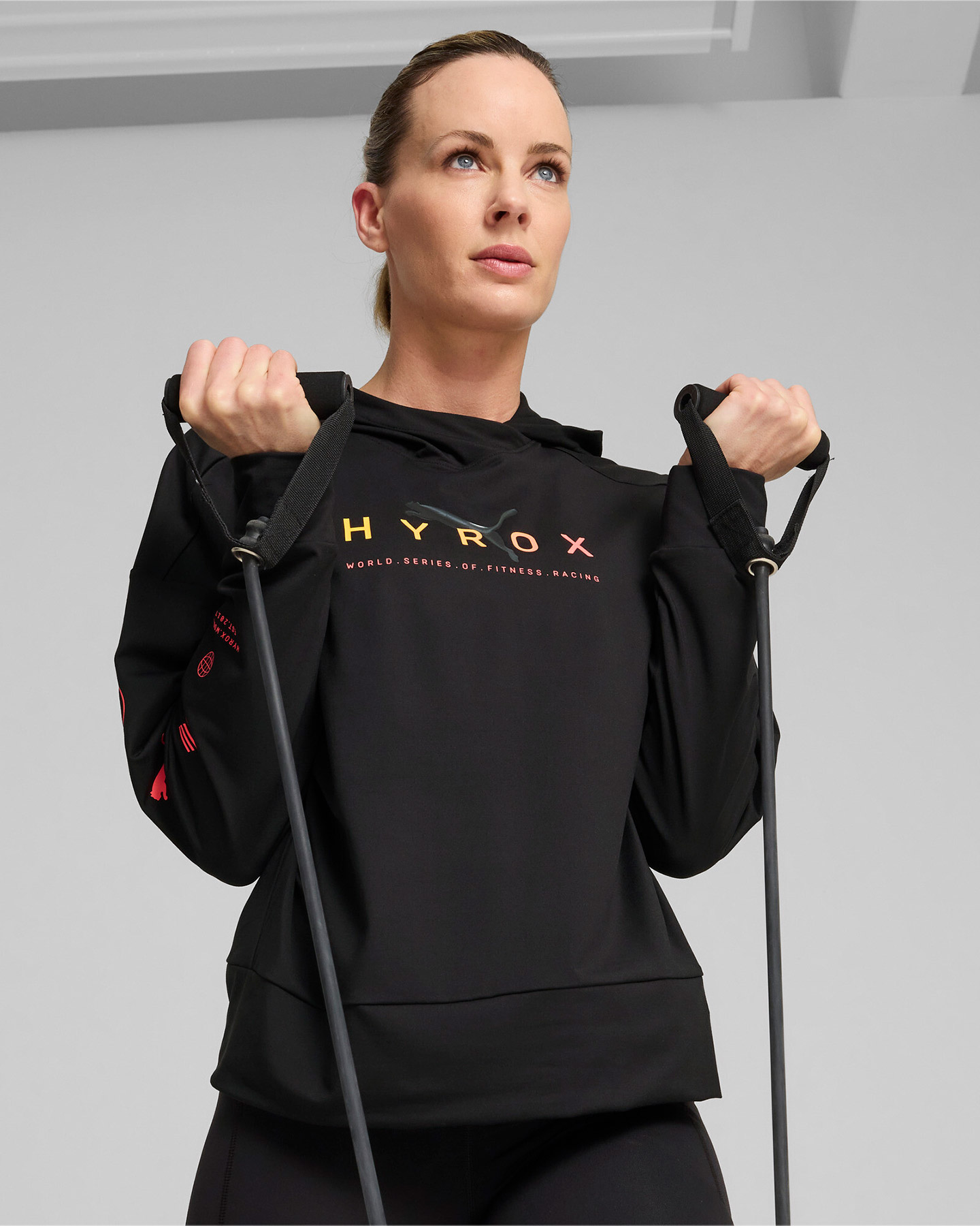 Felpa training PUMA HYROX CLOUDSPUN W - Nero - 2 | Cisalfa Sport