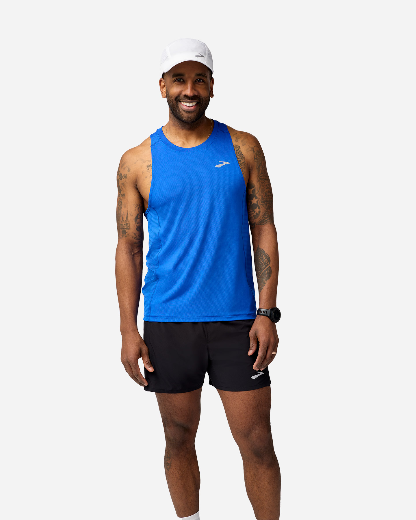 Canotta running BROOKS ATMOSPHERE SINGLET 3.0 M - Blu - 1 | Cisalfa Sport
