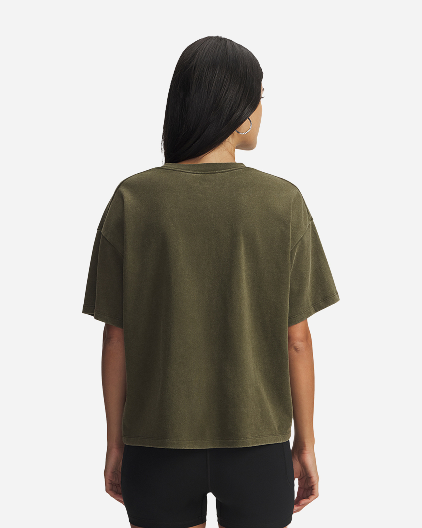 T-shirt UNDER ARMOUR SMALL LOGO W - Verde - 1 | Cisalfa Sport