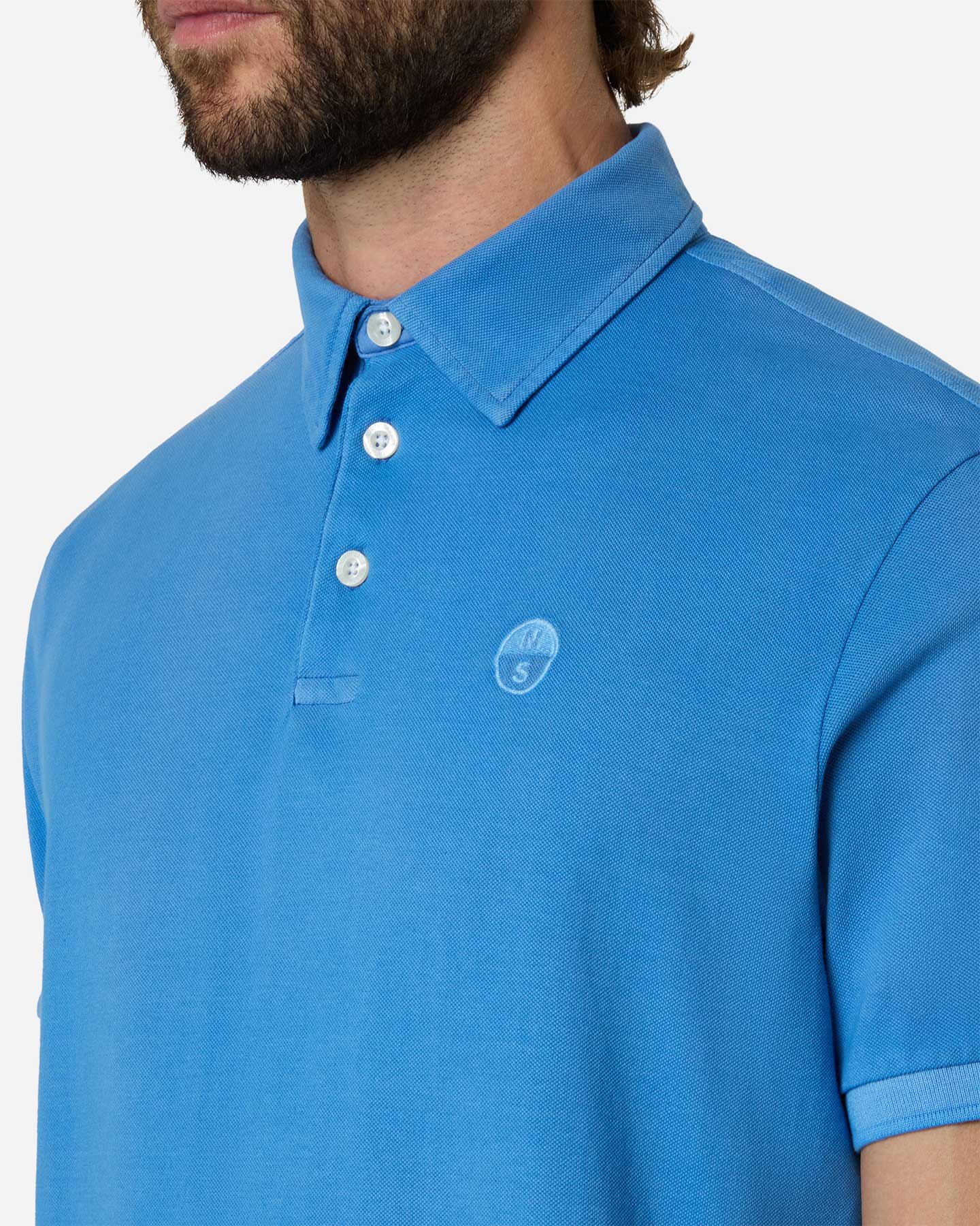 Polo NORTH SAILS LIGHT PIQUET M - Azzurro - 3 | Cisalfa Sport