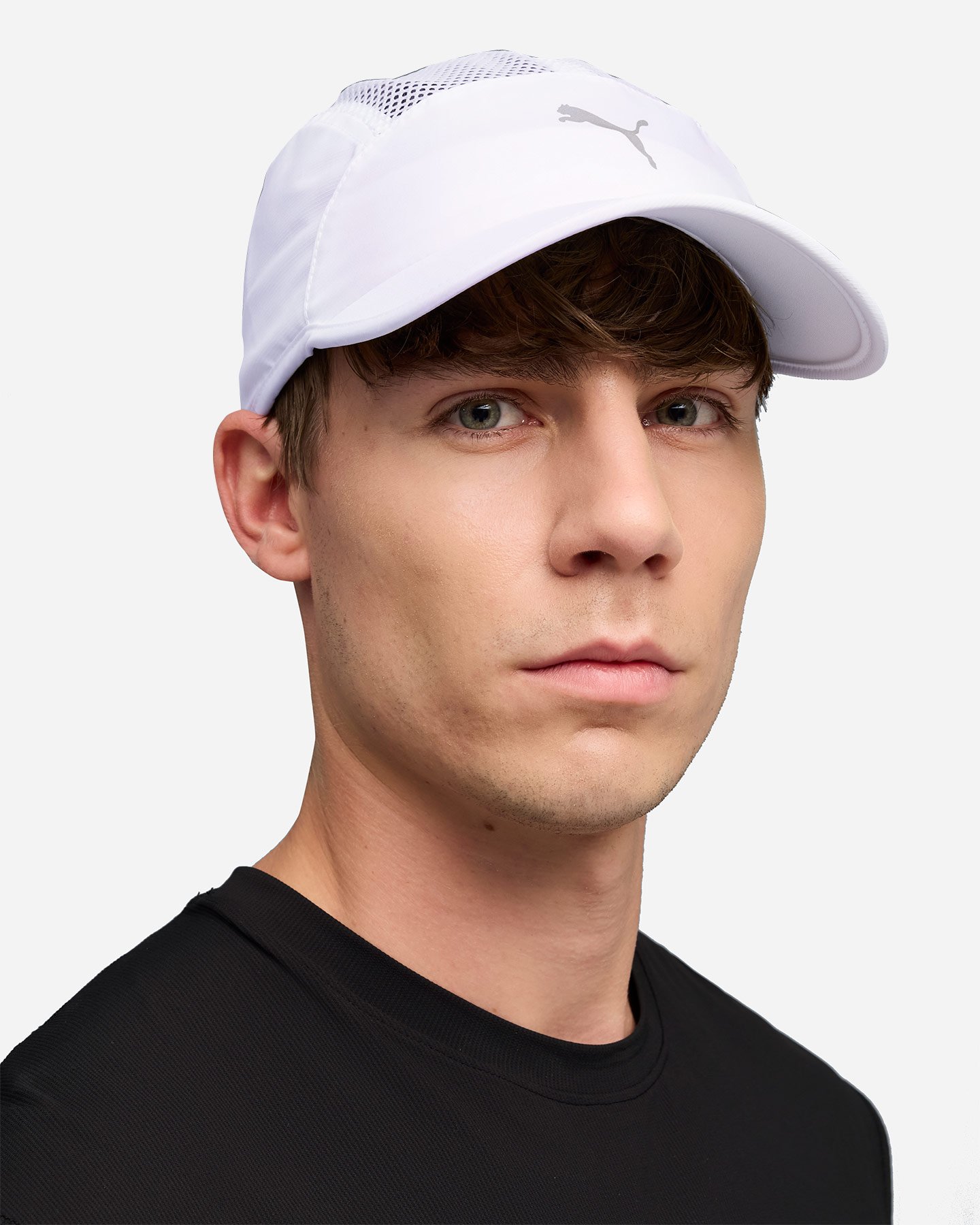 Cappellino running PUMA VISOR 5  - Bianco - 2 | Cisalfa Sport