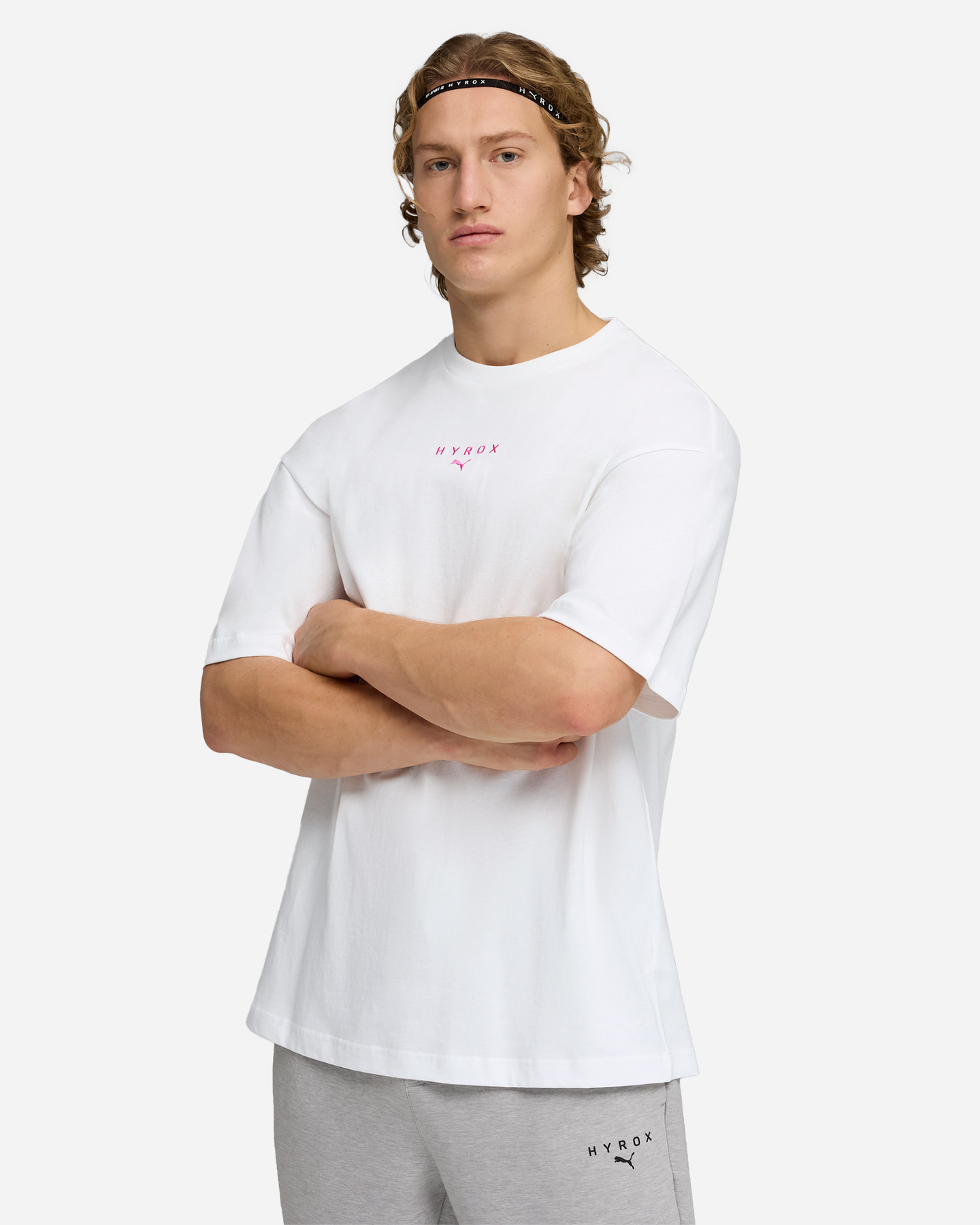 T-shirt training PUMA HYROX GRAPHIC M - Bianco - 2 | Cisalfa Sport