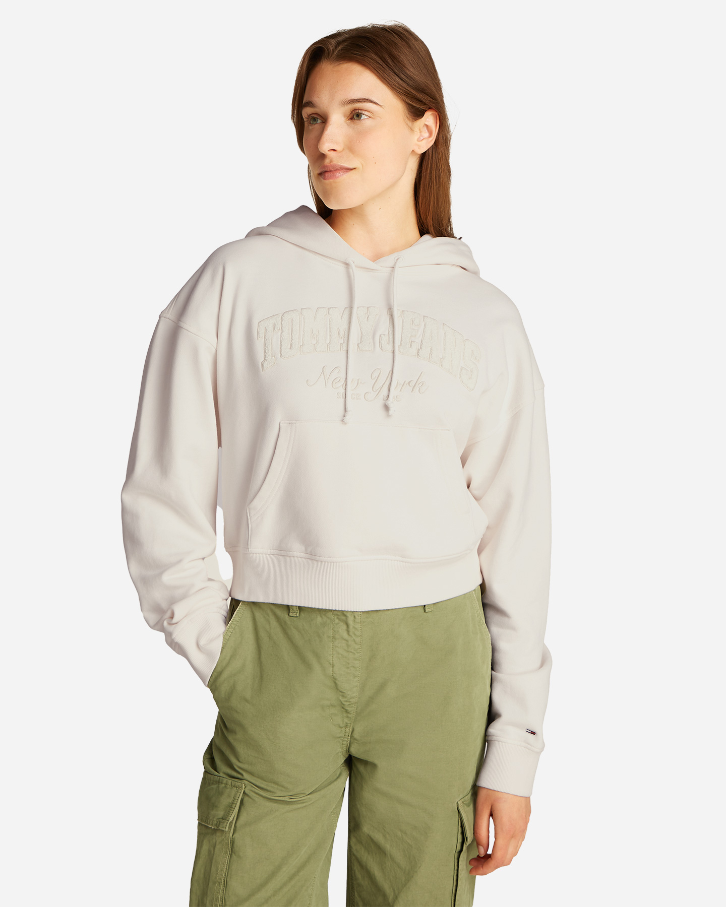 Felpa TOMMY HILFIGER VARSITY W - Beige - 2 | Cisalfa Sport