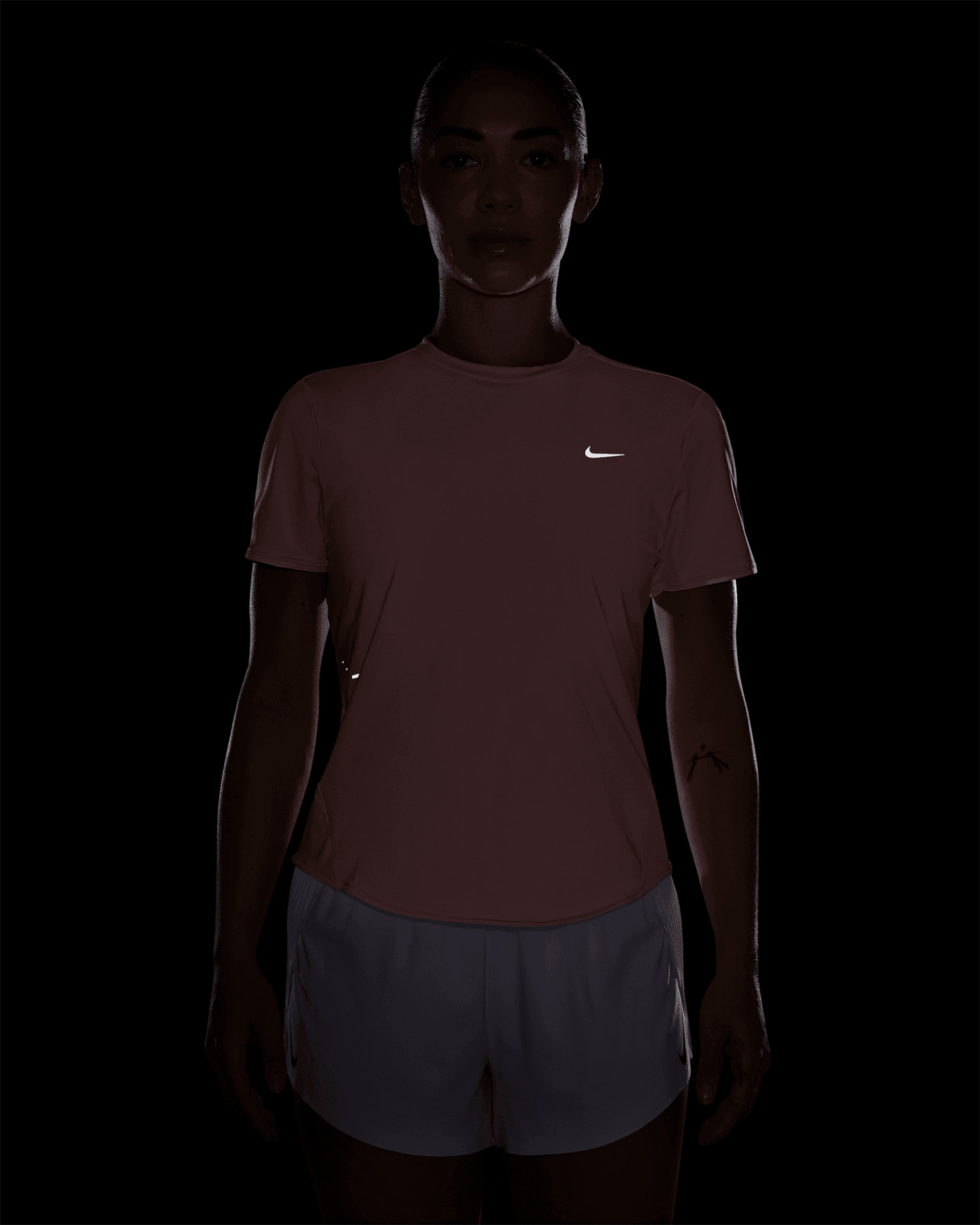 T-shirt running NIKE SWIFT W - Rosa - 3 | Cisalfa Sport