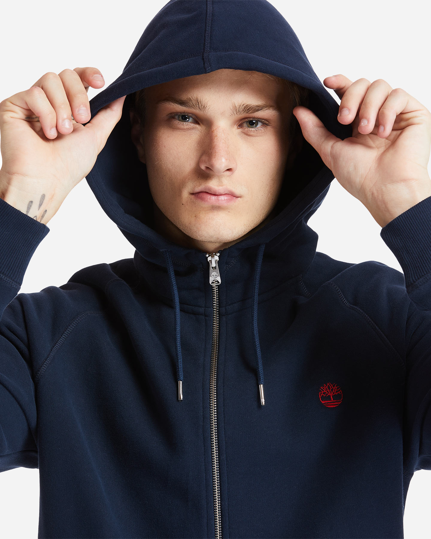 Felpa TIMBERLAND SMALL LOGO M - Blu - 5 | Cisalfa Sport