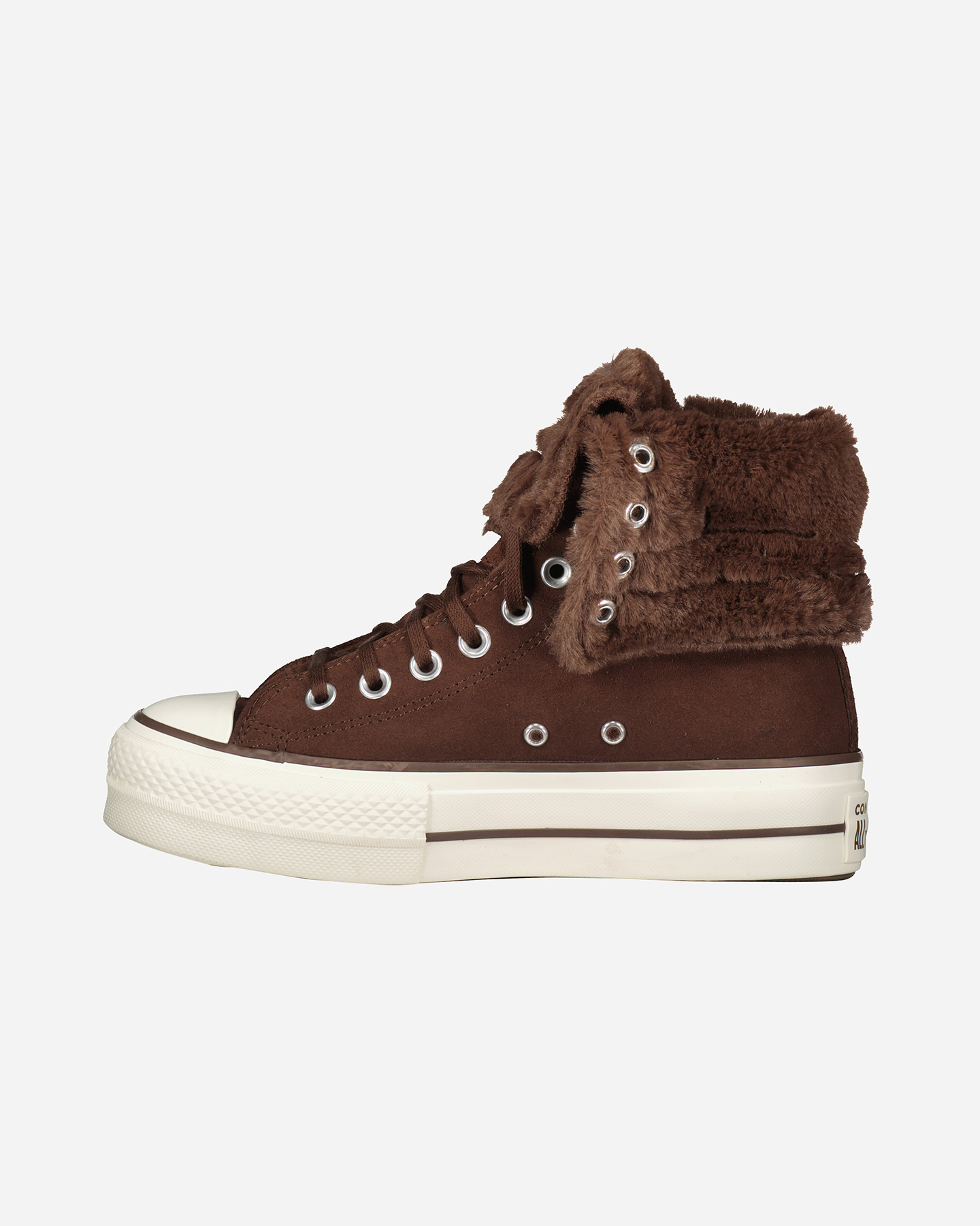 Scarpe sneakers CONVERSE CHUCK TAYLOR ALL STAR FOLD OVER LIFT X-HIGH W - Marrone - 3 | Cisalfa Sport