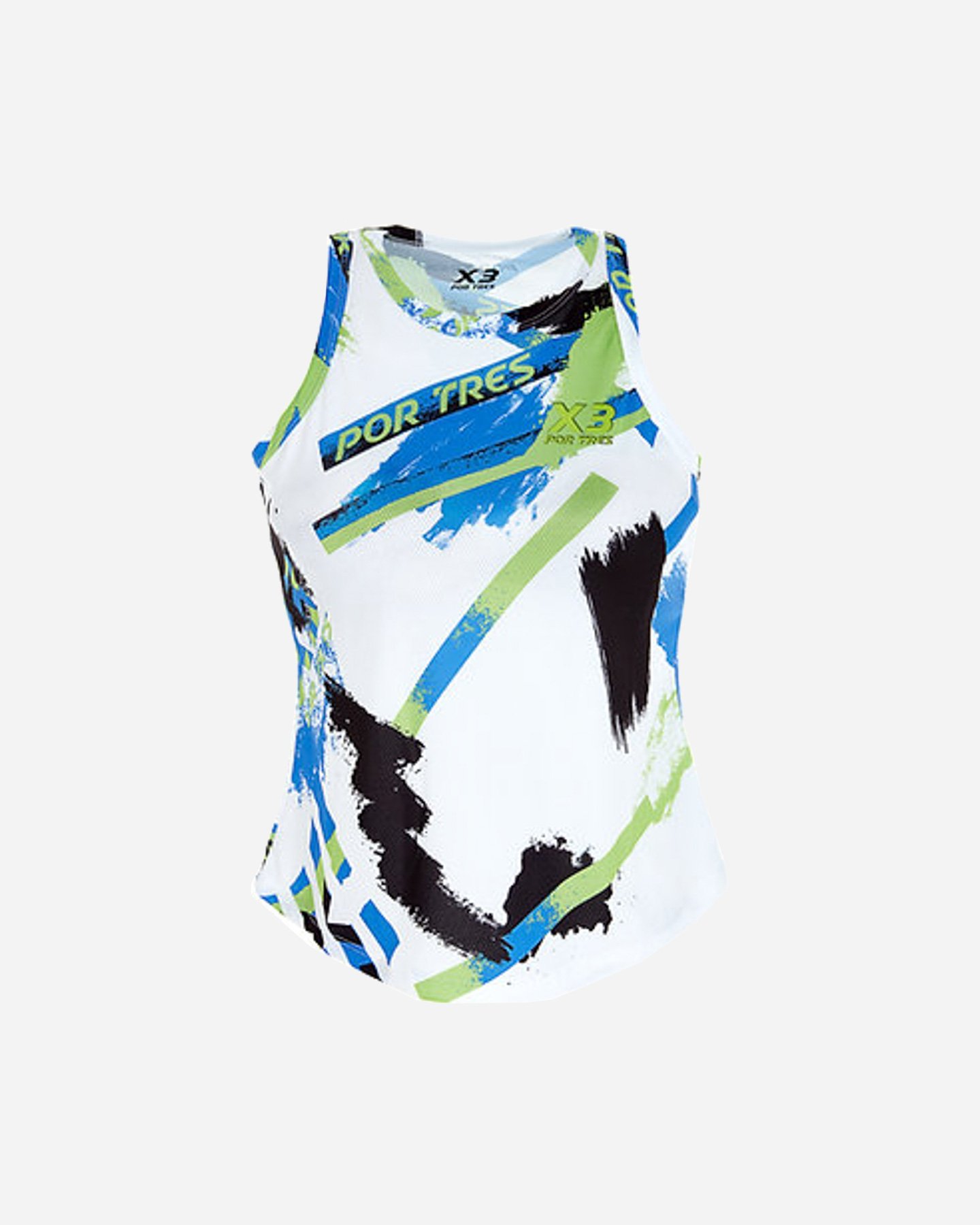 T-shirt tennis X3 POR TRES CALANDA W - Blu - 0 | Cisalfa Sport