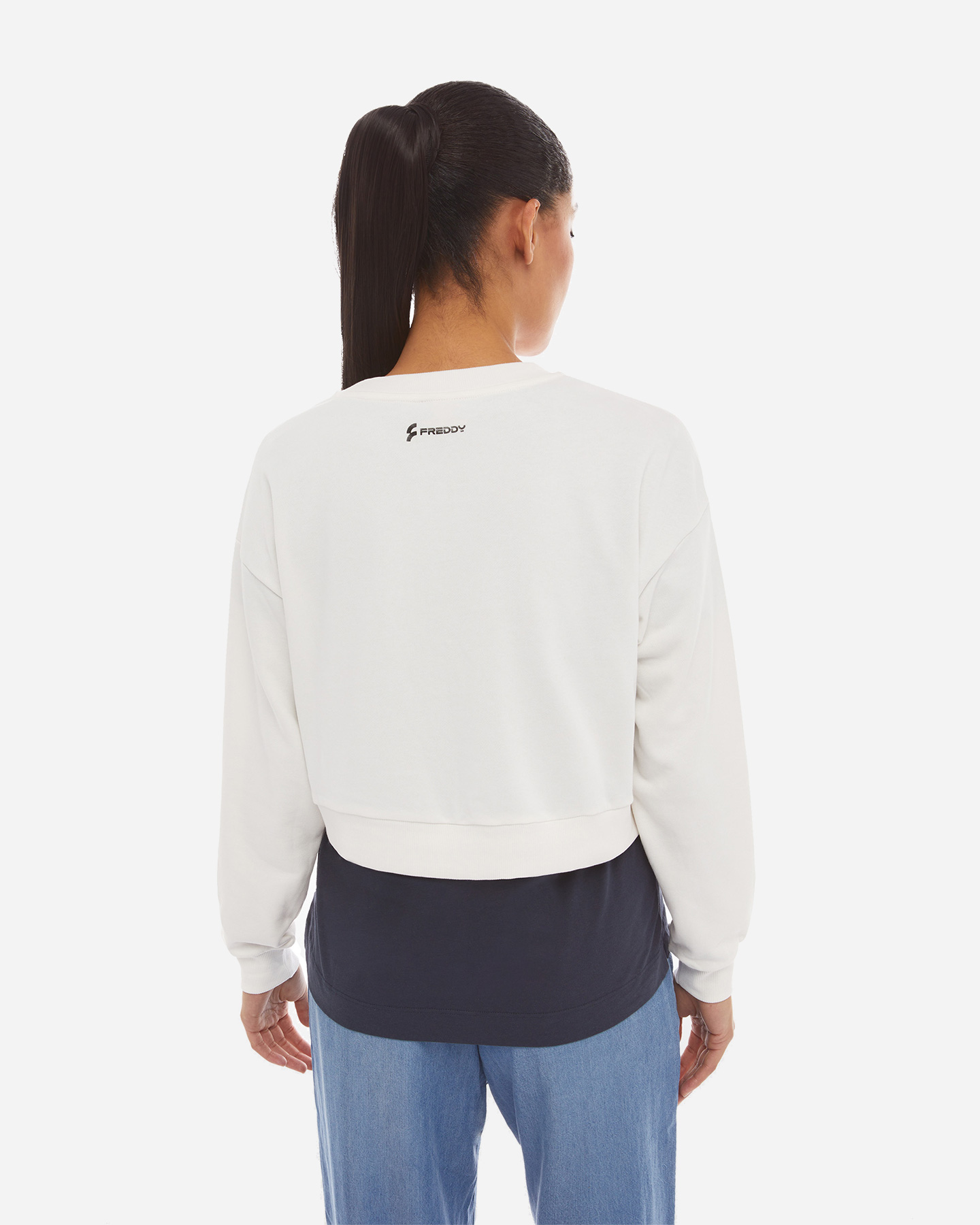 Felpa FREDDY CROP W - Bianco - 1 | Cisalfa Sport