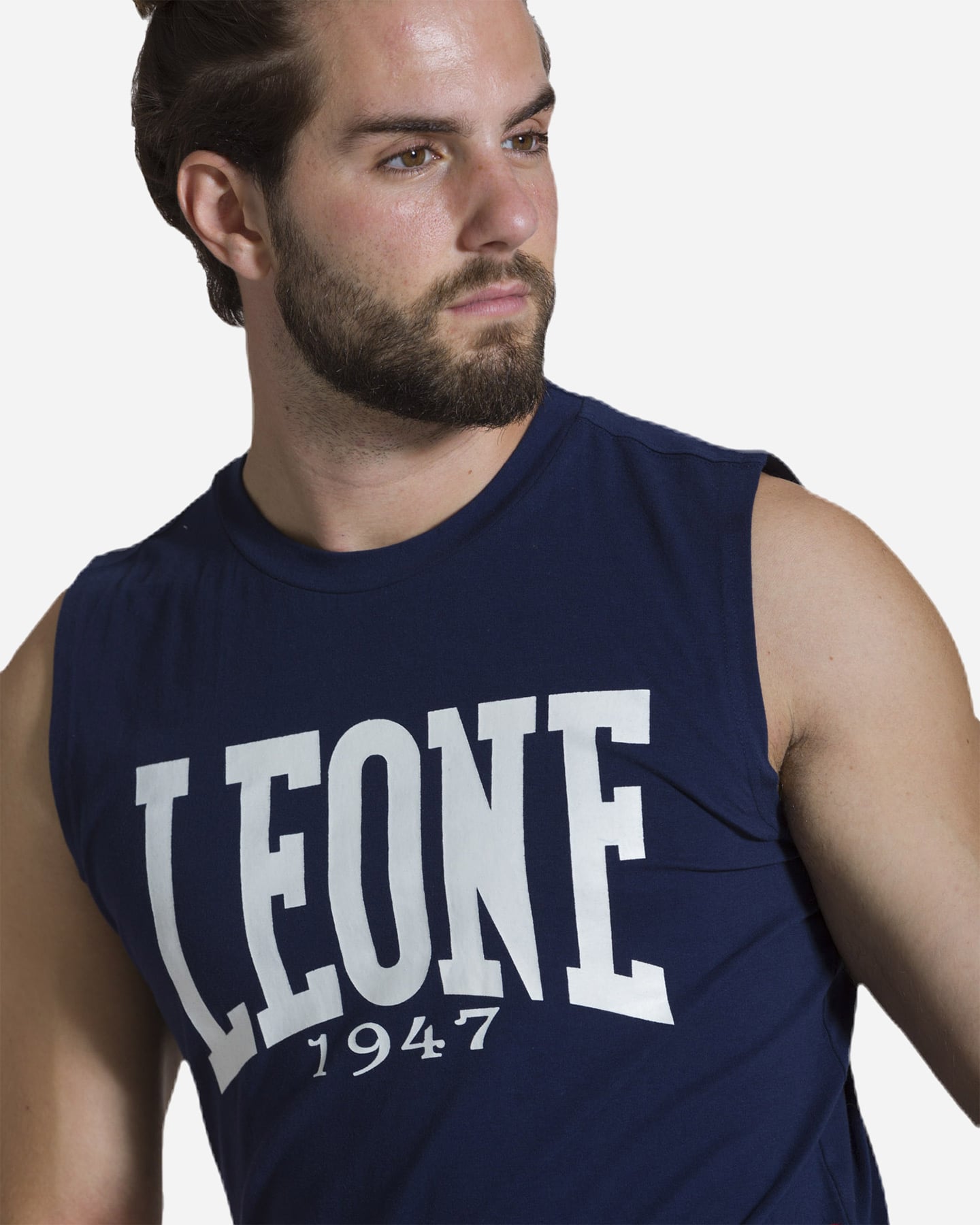 Canotta LEONE BIG LOGO M - Blu Navy - 4 | Cisalfa Sport