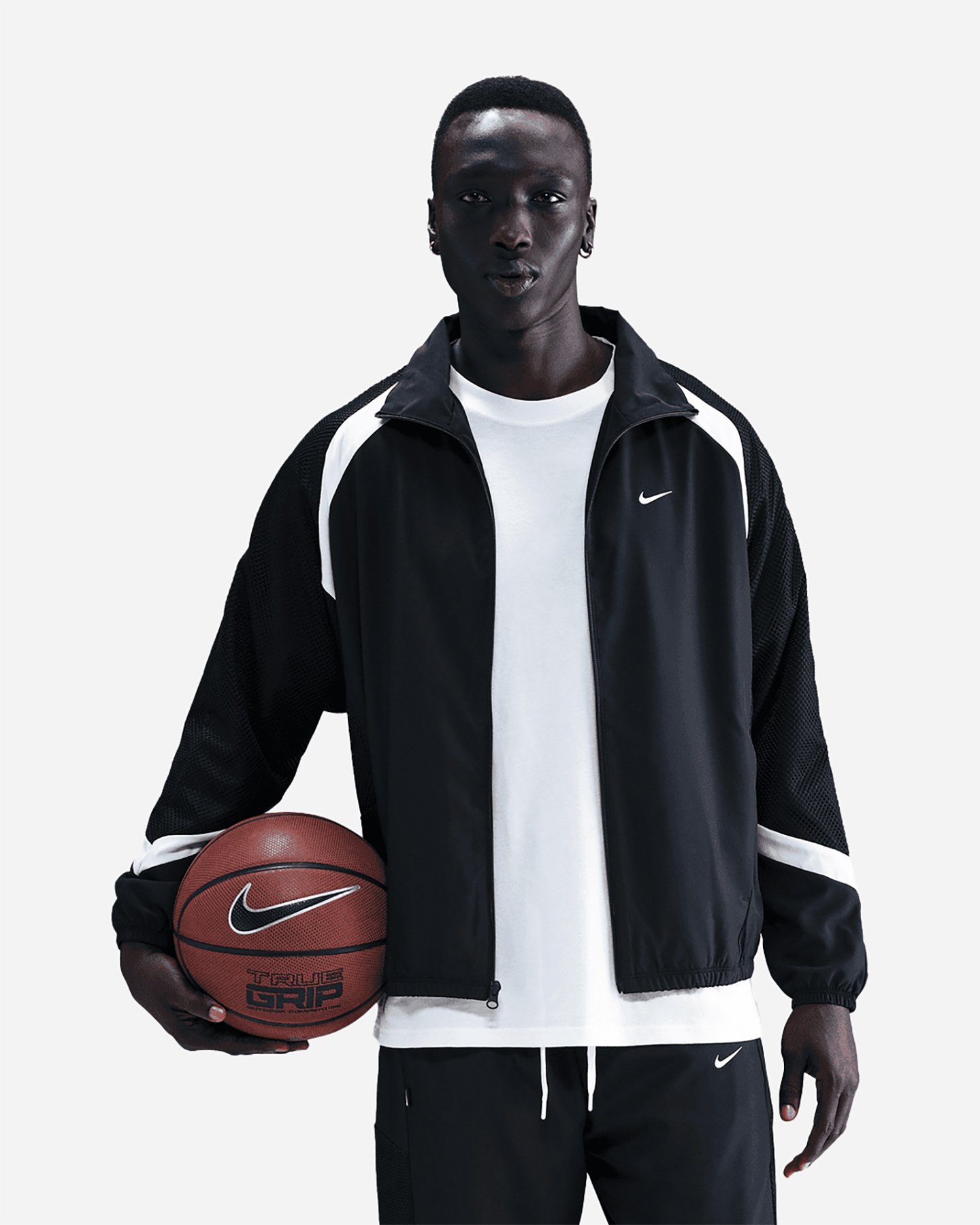 Felpa NIKE TRACKTOP BASKET MESH GRAPHIC BACK M - Nero - 0 | Cisalfa Sport