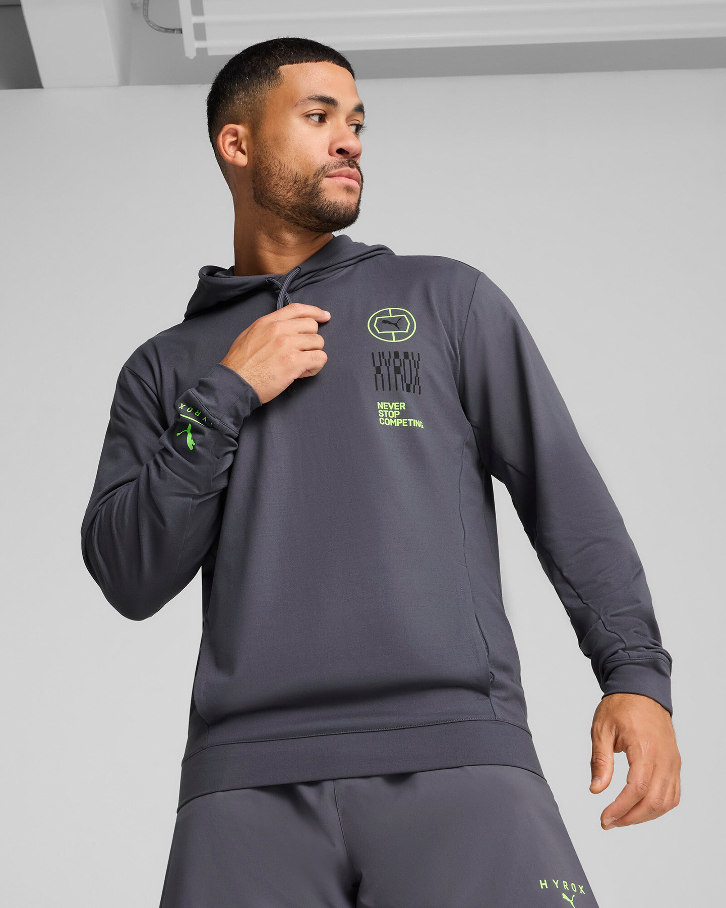 Felpa training PUMA HYROX M - Grigio - 2 | Cisalfa Sport