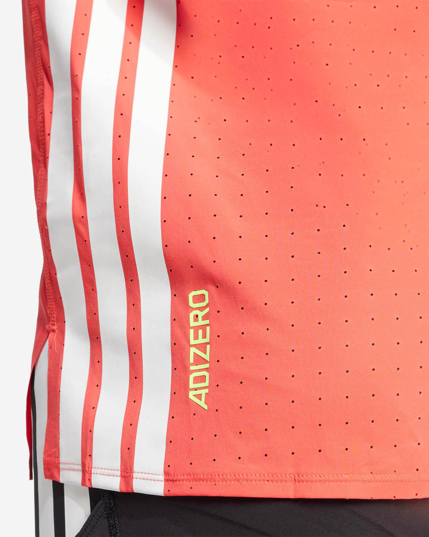 T-shirt running ADIDAS ADIZERO M - Rosso - 5 | Cisalfa Sport