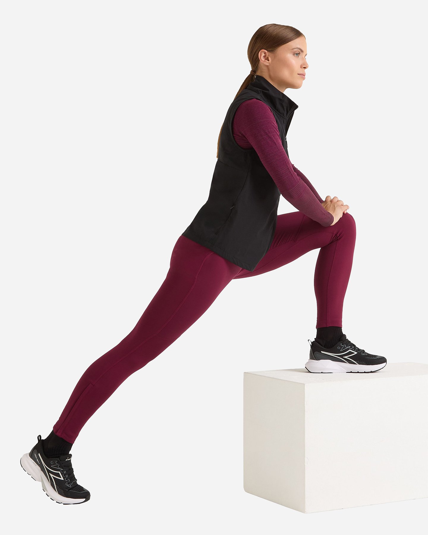 Fuseaux running DIADORA WINTER PROTECTION W - Rosso - 3 | Cisalfa Sport