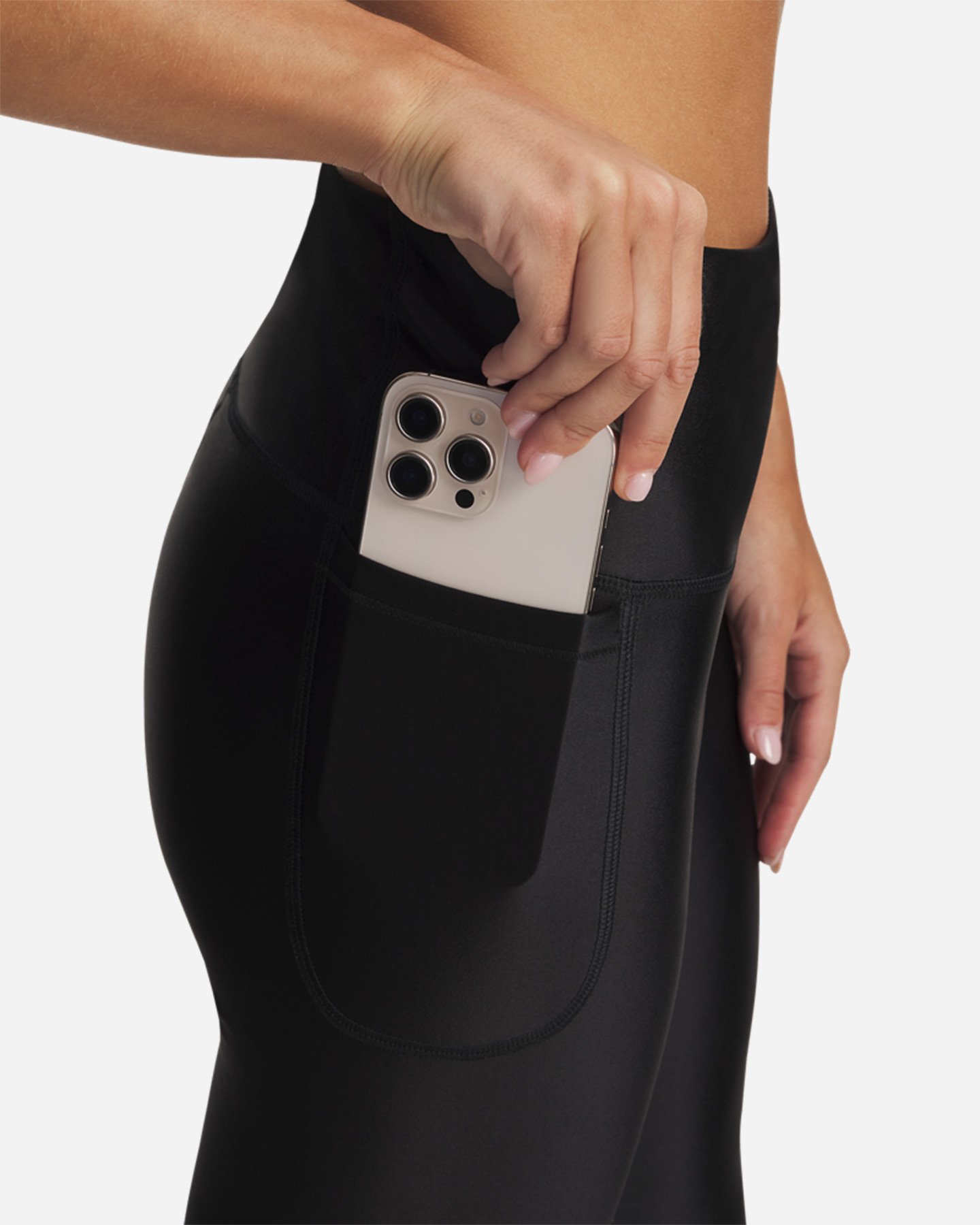 Leggings UNDER ARMOUR MOTION SHINE W - Nero - 3 | Cisalfa Sport