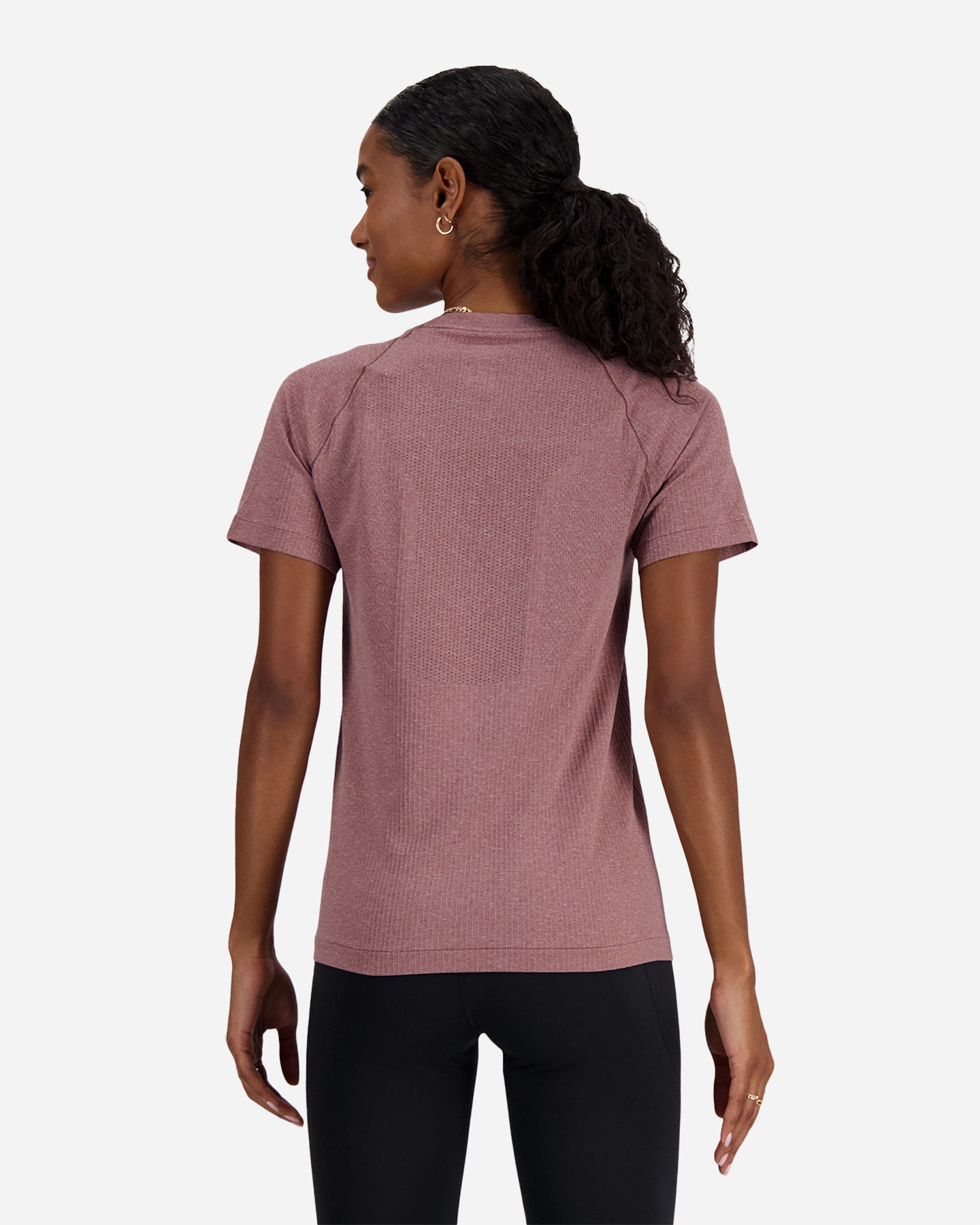 T-shirt running NEW BALANCE SEAMLESS W - Rosa - 3 | Cisalfa Sport