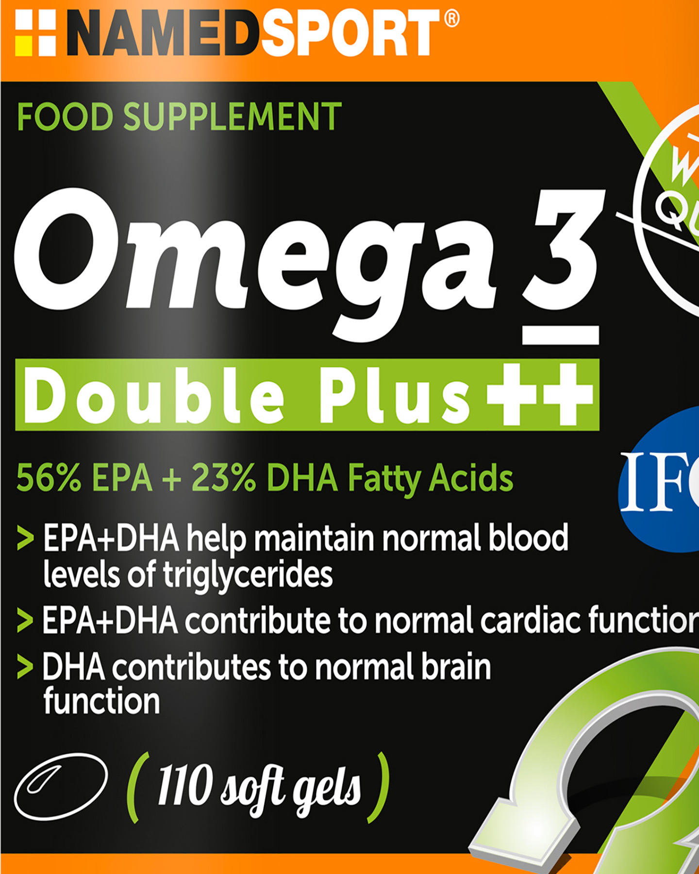 Energetico NAMED SPORT OMEGA 3 DOUBLE PLUS +110 SOFTGEL  - Color mix - 1 | Cisalfa Sport