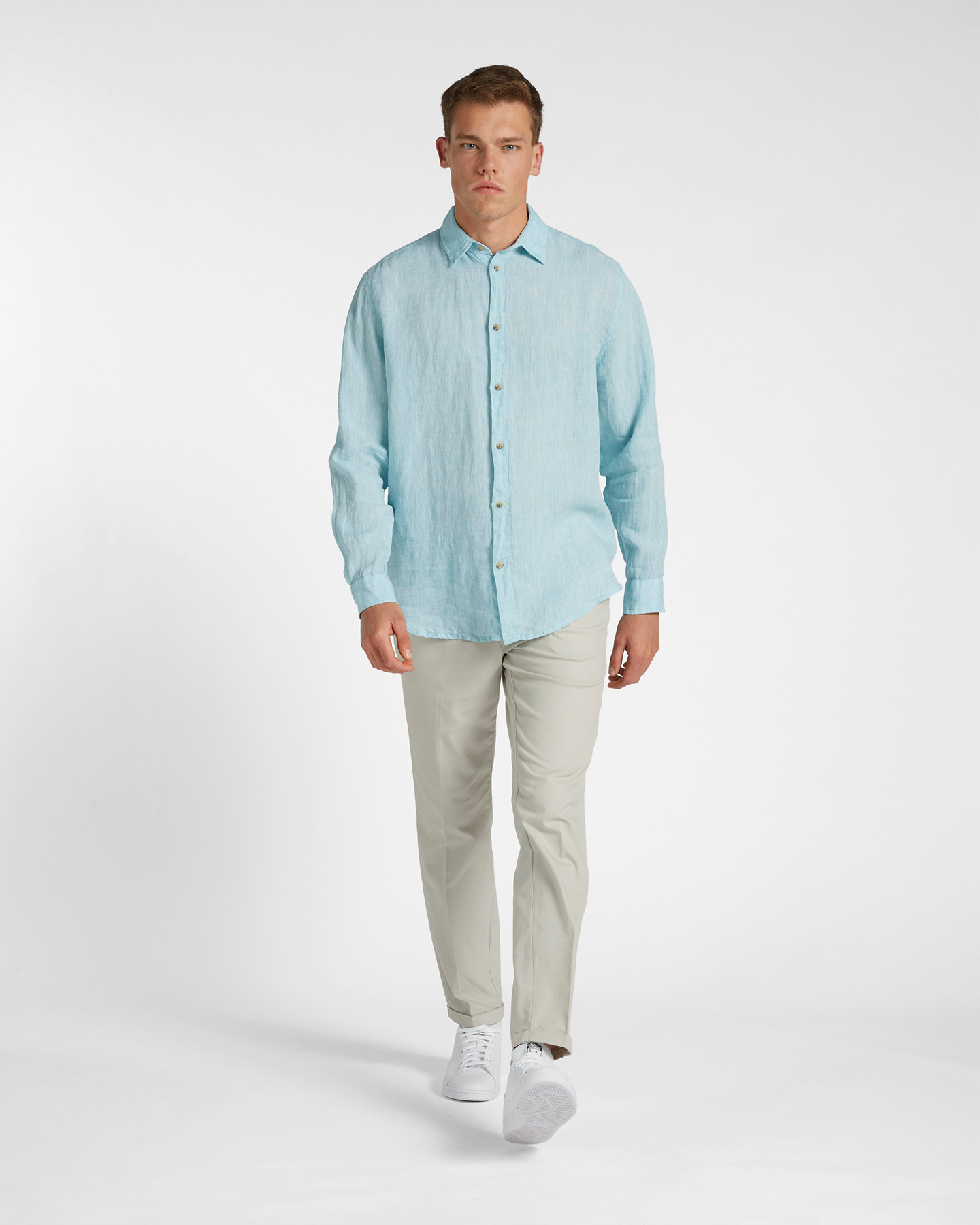 Camicia DACK'S LINEN COLLECTION M - Azzurro - 3 | Cisalfa Sport