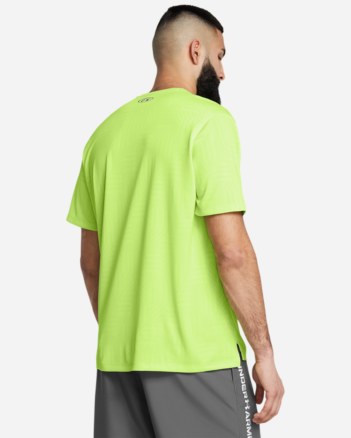T-shirt training UNDER ARMOUR TECH VENT GEOTESSA M - Verde - 3 | Cisalfa Sport