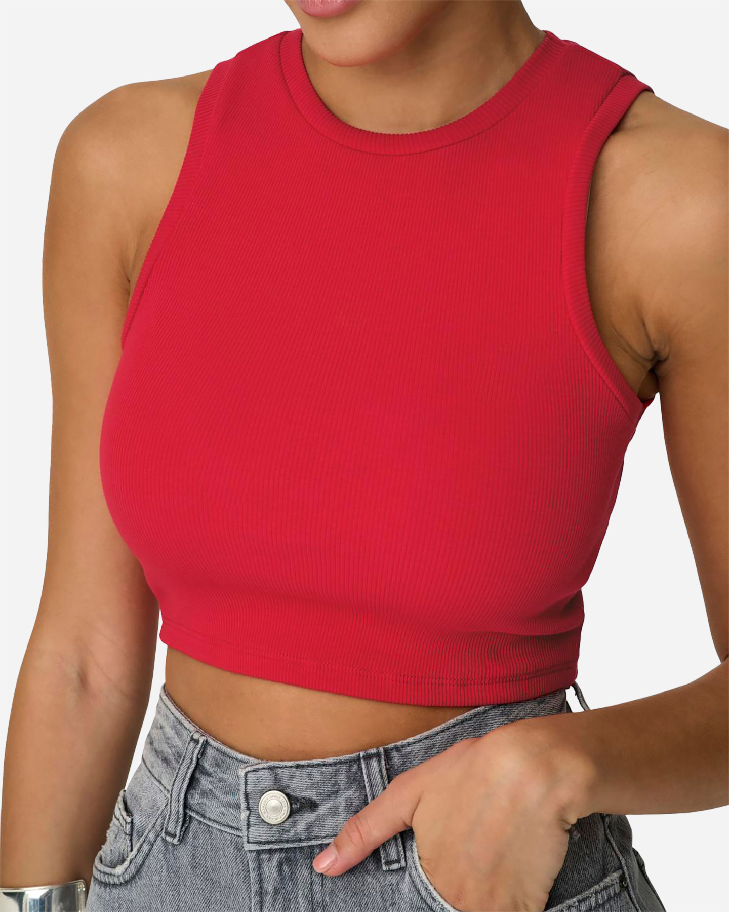 Canotta ONLY VILMA W - Rosso - 5 | Cisalfa Sport