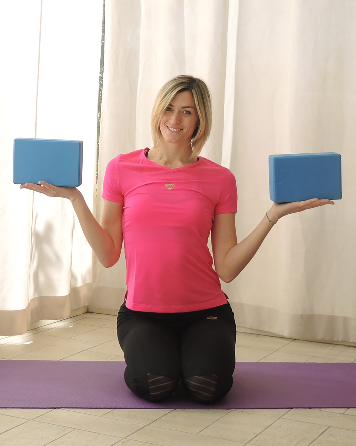 Accessorio palestra CARNIELLI BLOCCO YOGA MATTONELLA - Azzurro - 2 | Cisalfa Sport