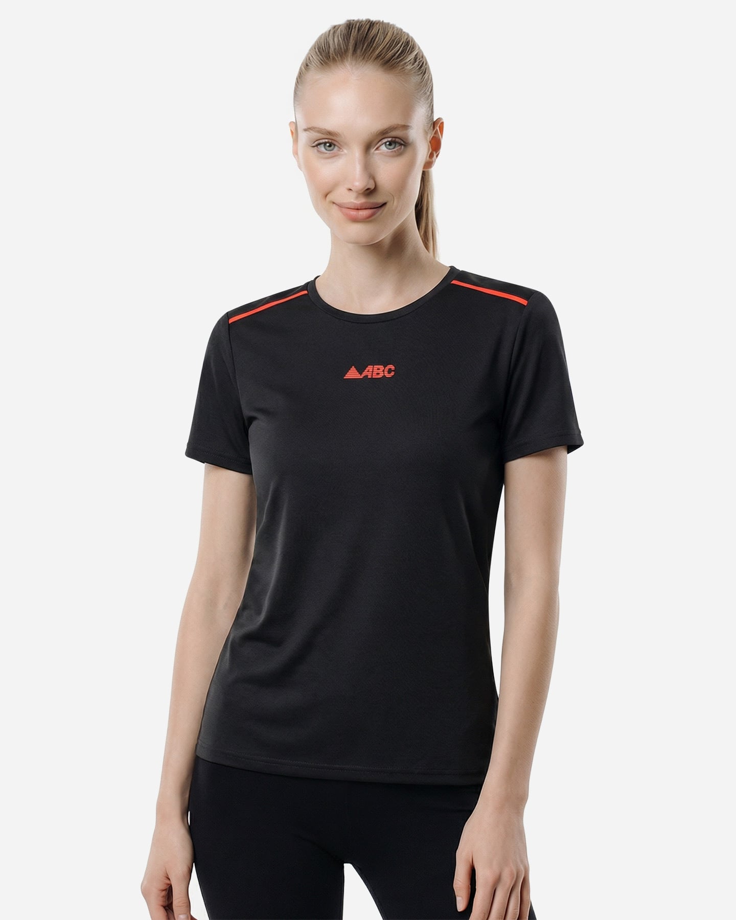 T-shirt running ABC TECH W - Nero - 2 | Cisalfa Sport
