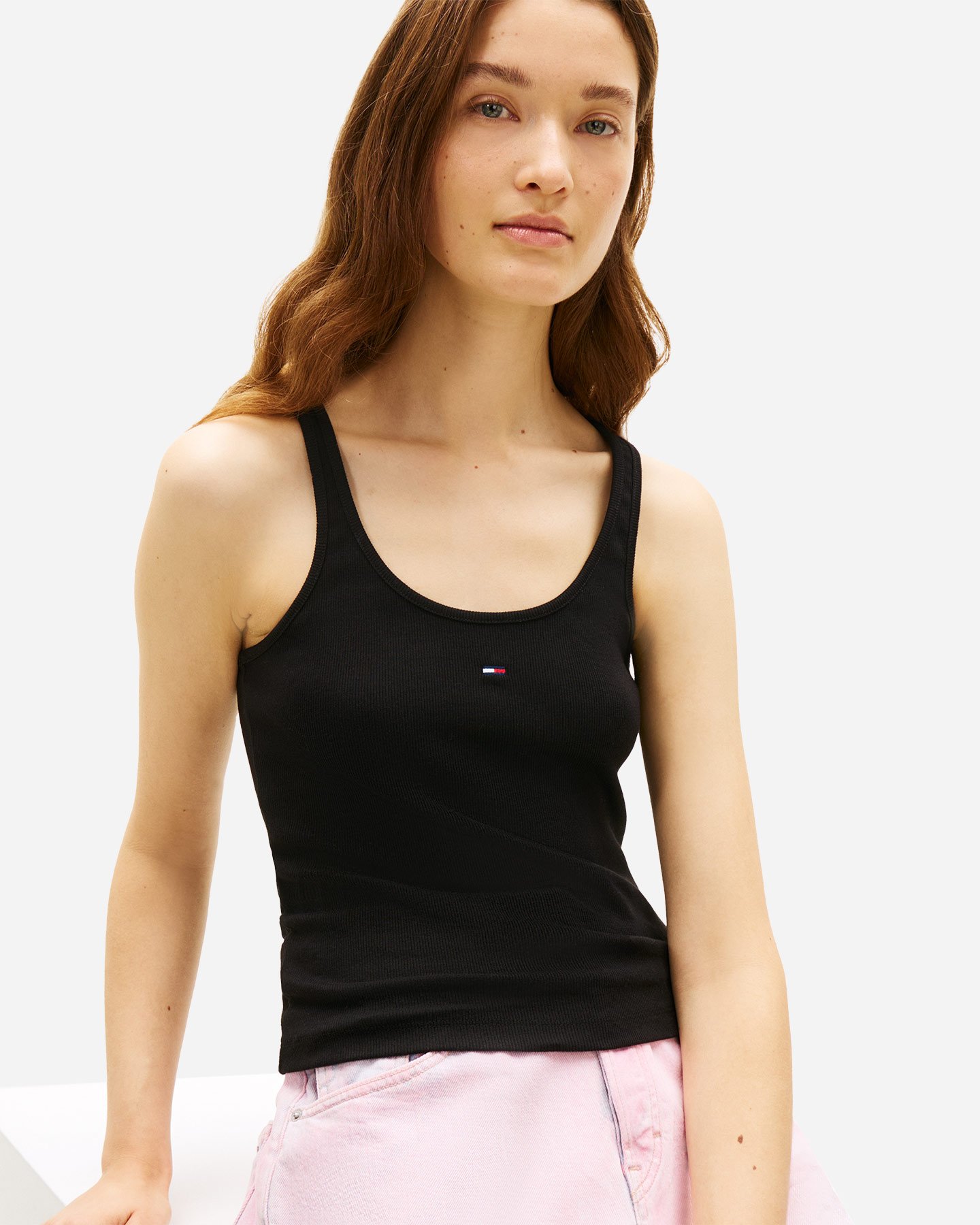 Canotta TOMMY HILFIGER SLIM RACER BACK RIB W - Nero - 4 | Cisalfa Sport