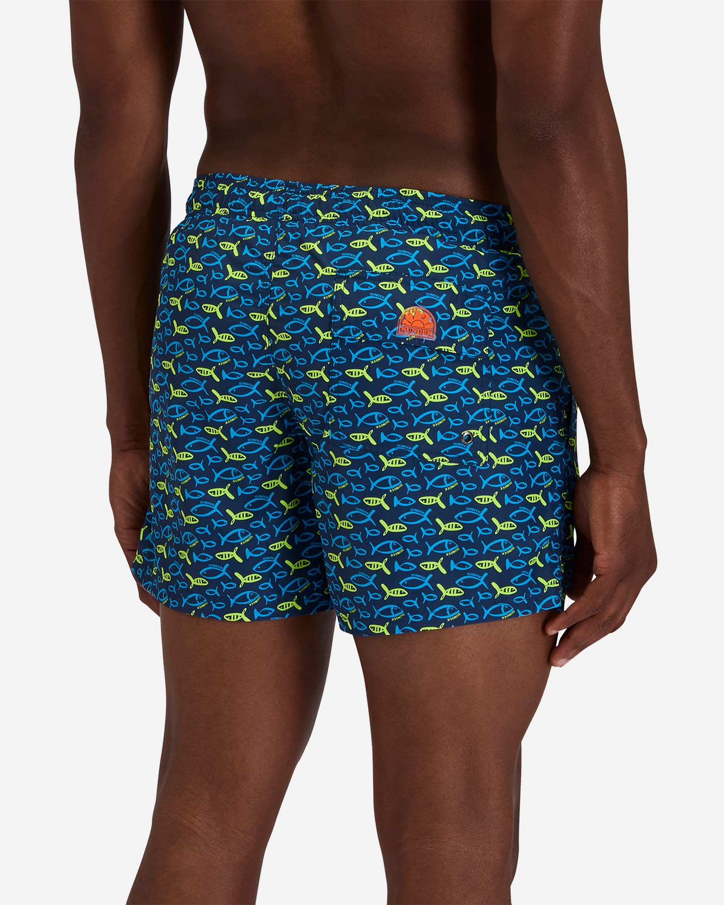 Boxer mare SUNDEK PRINT FISH 14" M - Blu - 3 | Cisalfa Sport
