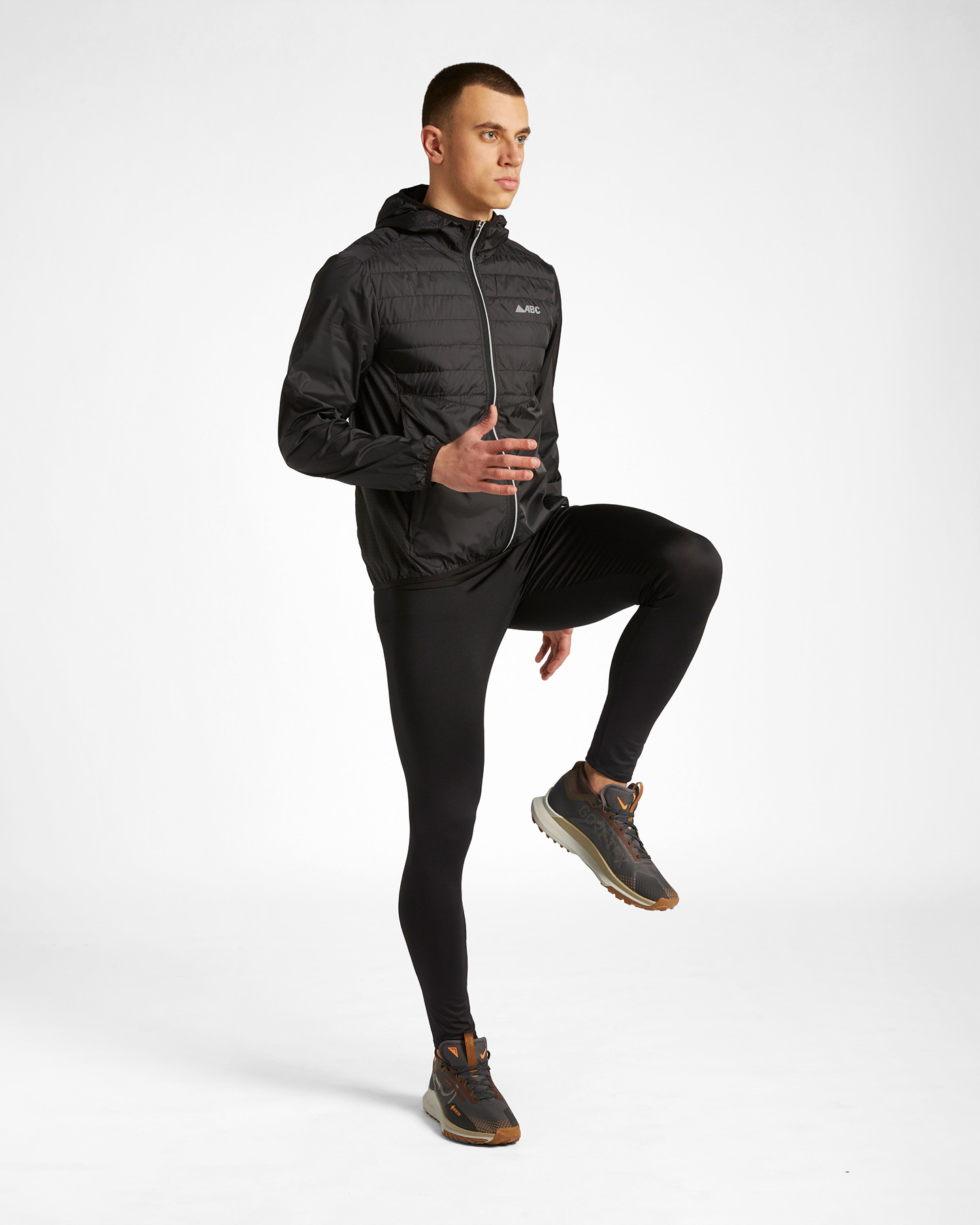 Giacca running ABC RUN FULLZIP M - Nero - 1 | Cisalfa Sport