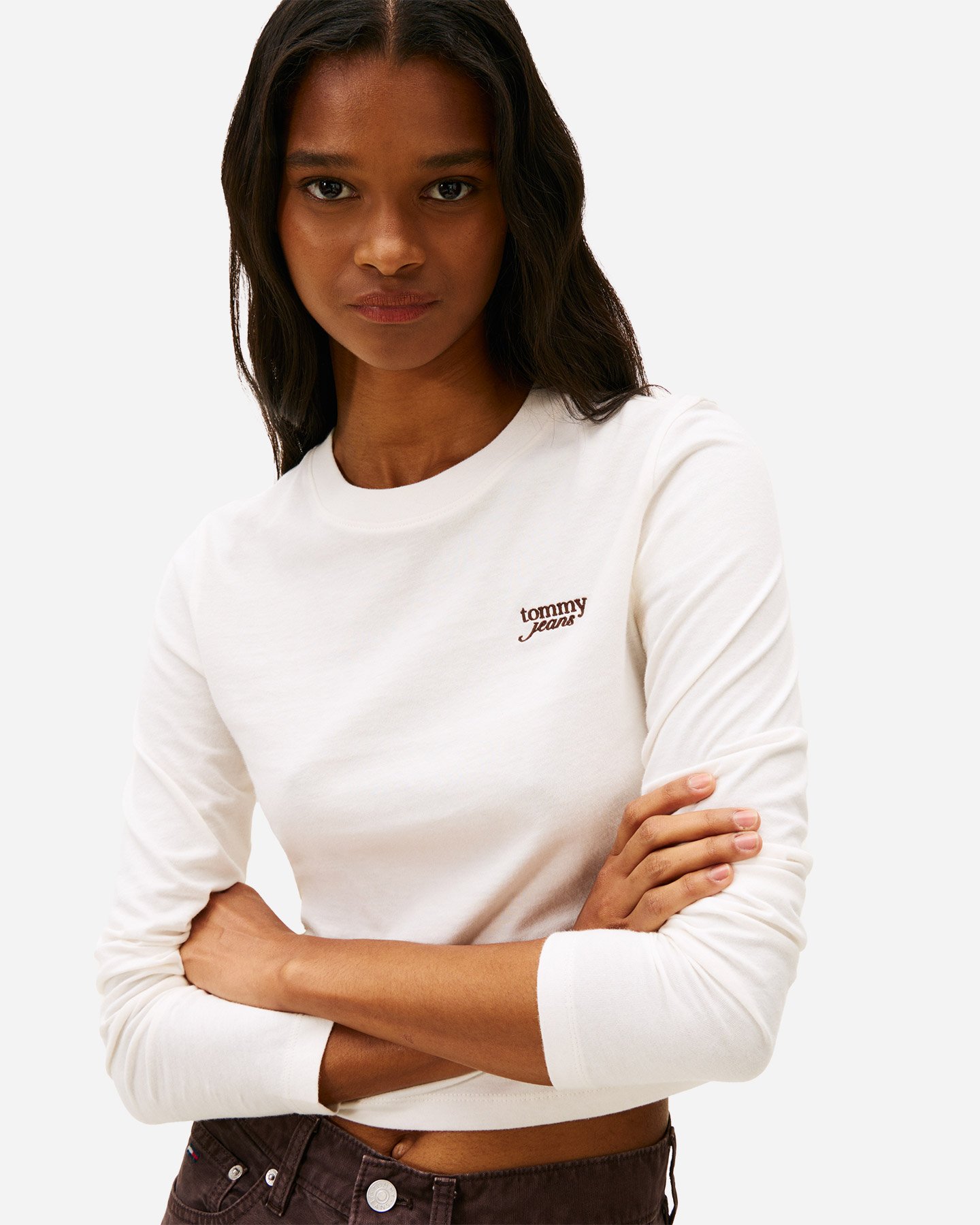 T-shirt TOMMY HILFIGER SLIM SCRIPT W - Bianco - 4 | Cisalfa Sport