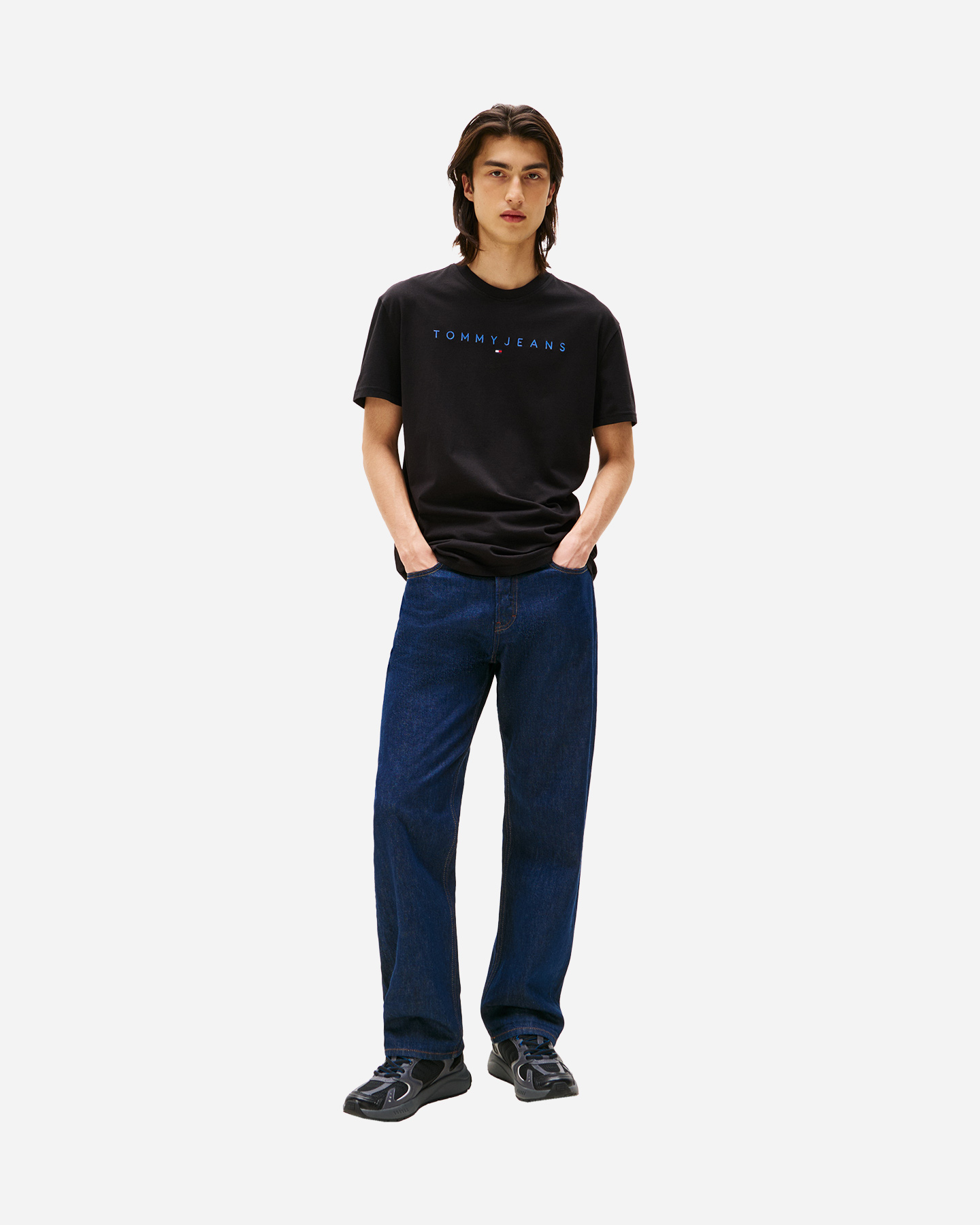 T-shirt TOMMY HILFIGER LINEAR LOGO M - Nero - 2 | Cisalfa Sport