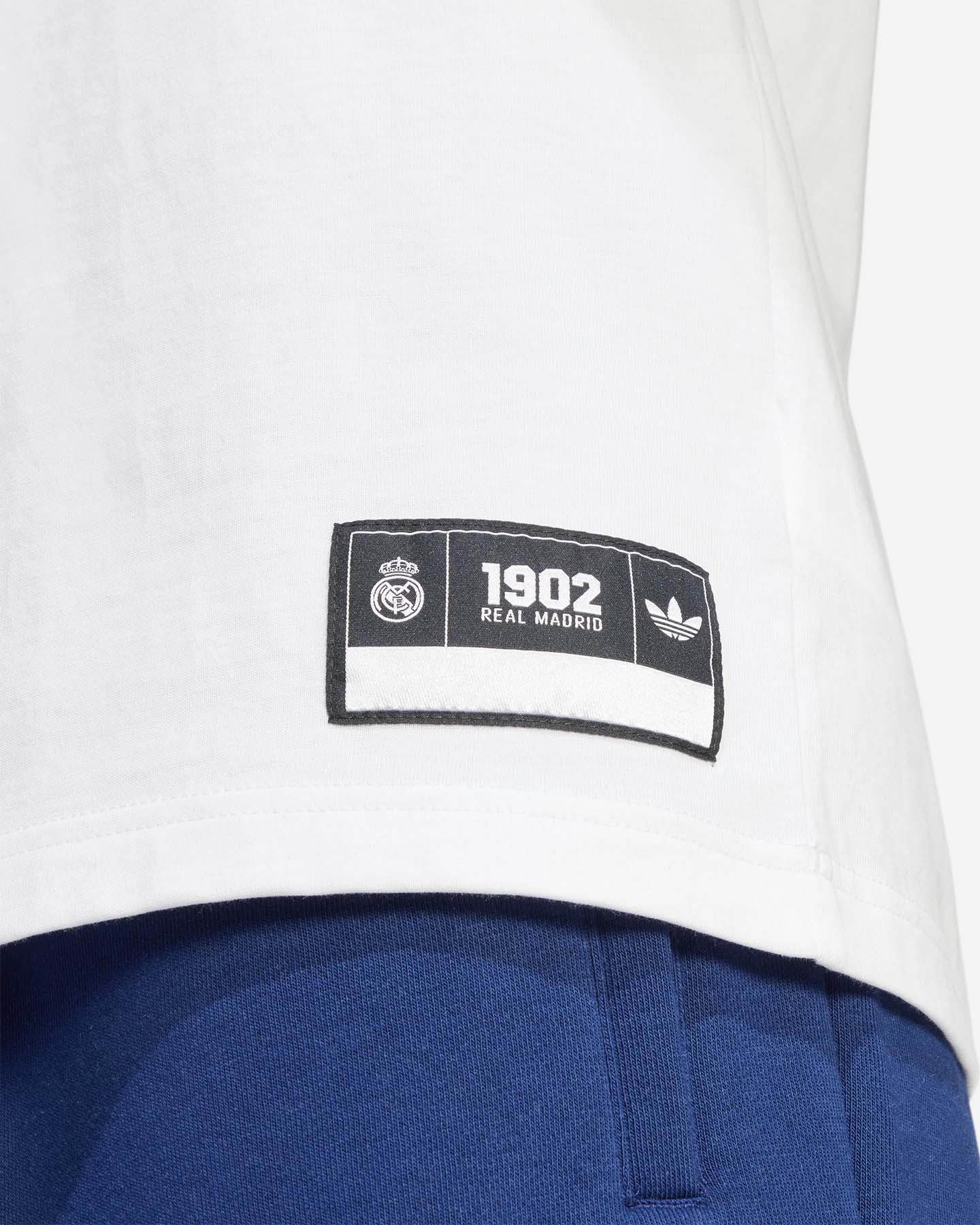 Abbigliamento calcio ufficiale ADIDAS REAL MADRID VRCT OG M - Bianco - 5 | Cisalfa Sport