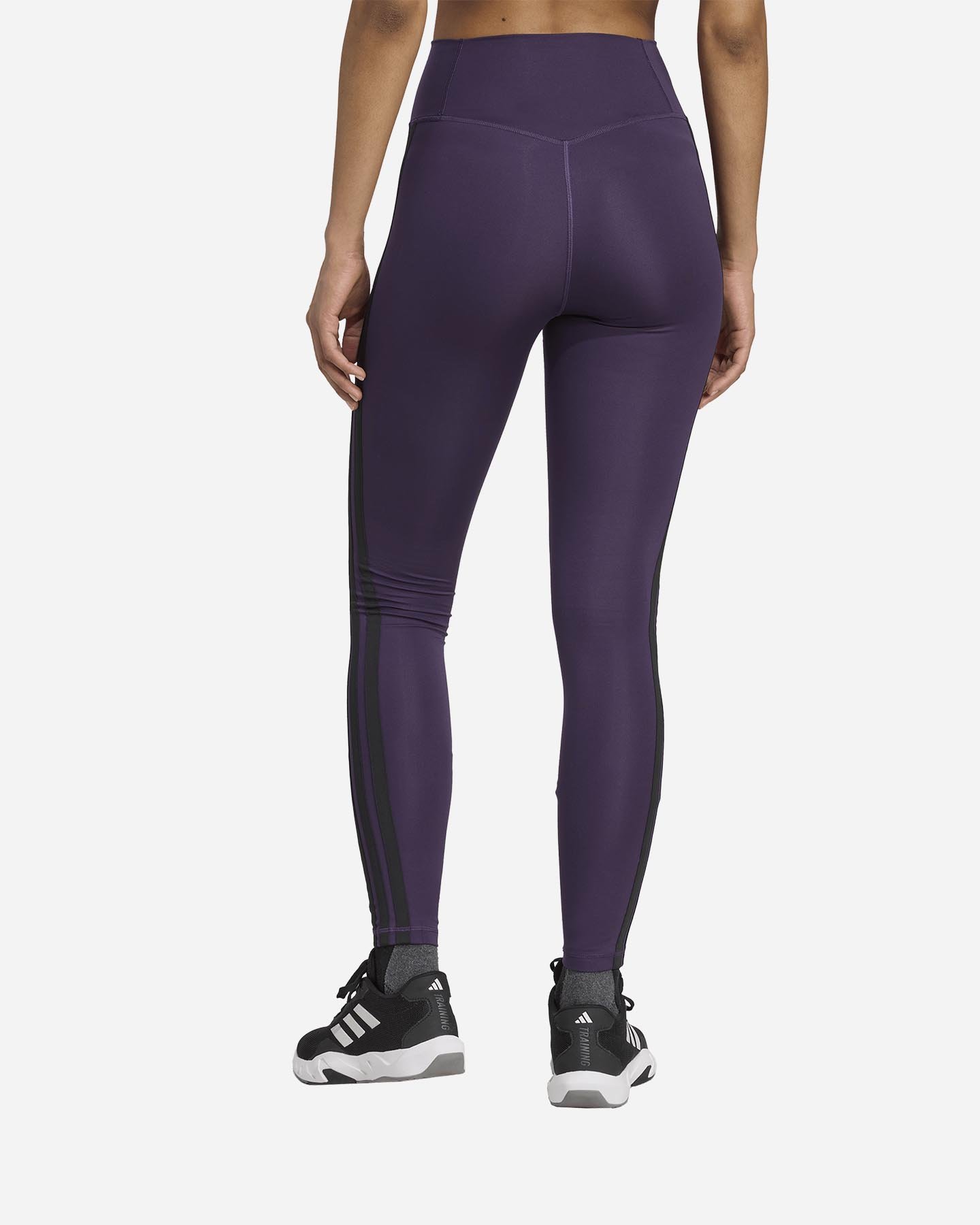 Leggings ADIDAS OPT ESSENTIAL 3STRIPES W - Rosso - 2 | Cisalfa Sport