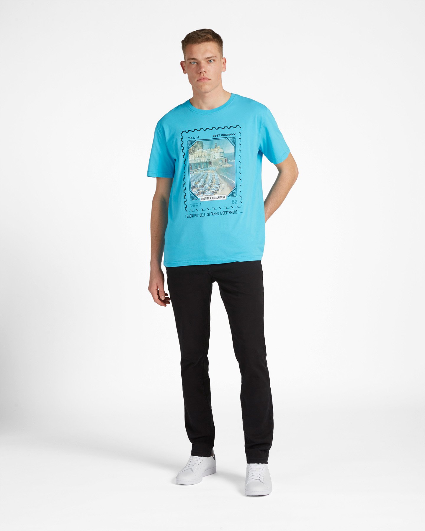 T-shirt BEST COMPANY ST FRANCOBOLLO COST M - Azzurro - 1 | Cisalfa Sport