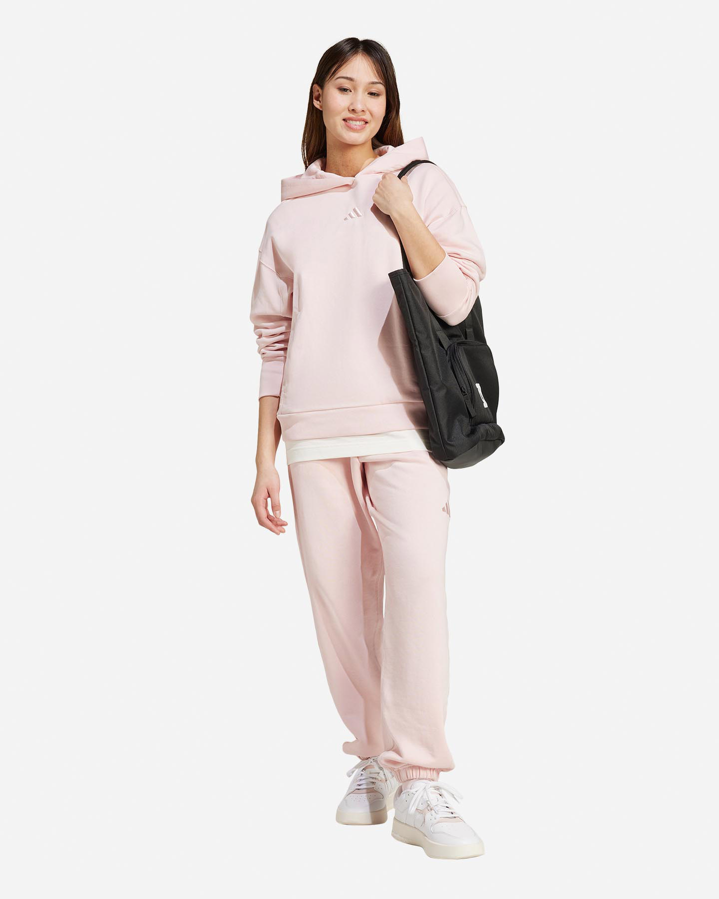 Felpa ADIDAS 3STRIPES SZN W - Rosa - 3 | Cisalfa Sport