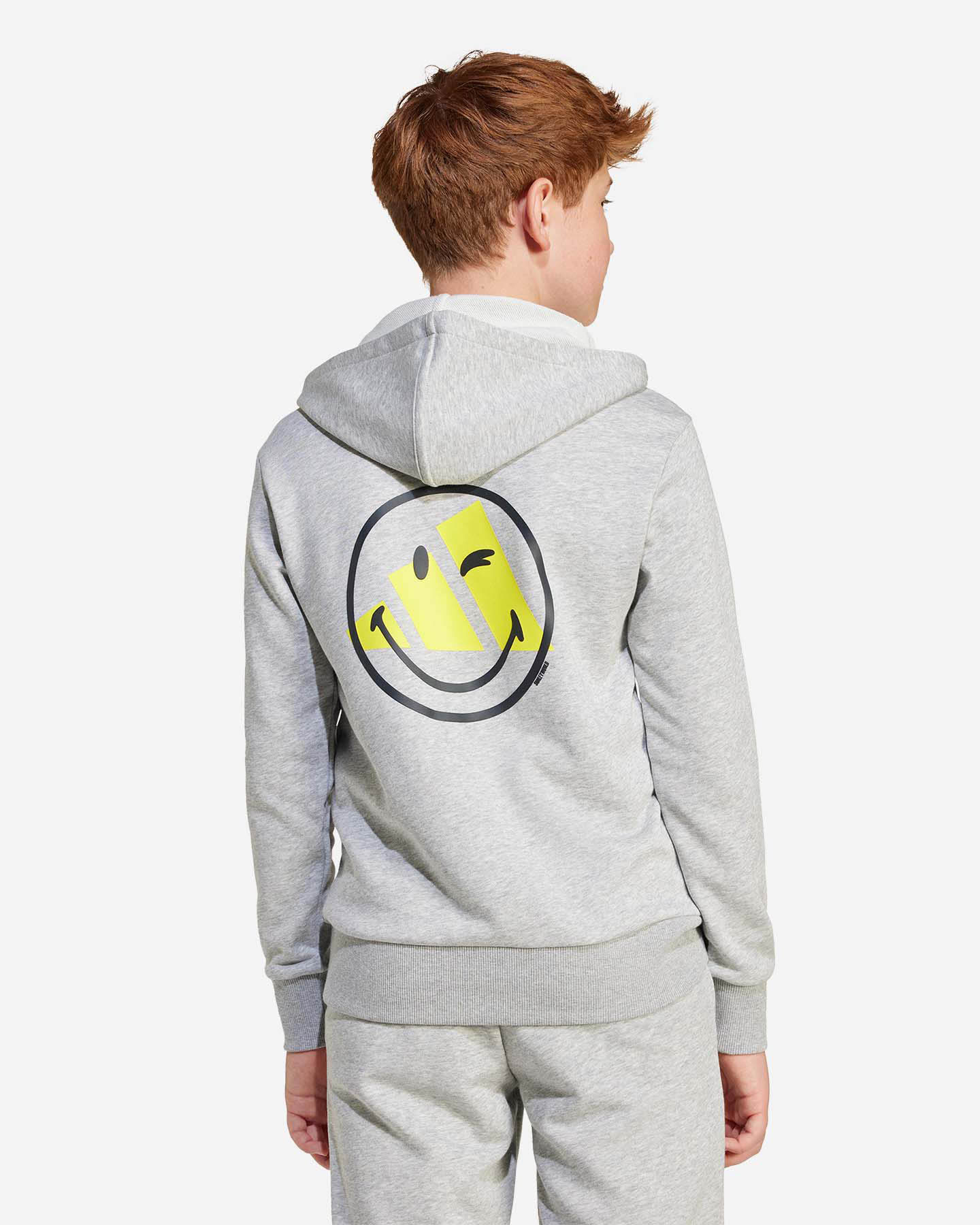 Felpa ADIDAS SMILEY JR - Grigio - 2 | Cisalfa Sport