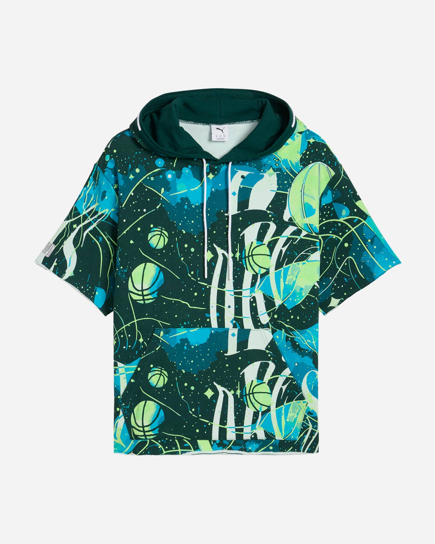 Felpa PUMA HOOPDREAMZ M - Verde - 0 | Cisalfa Sport