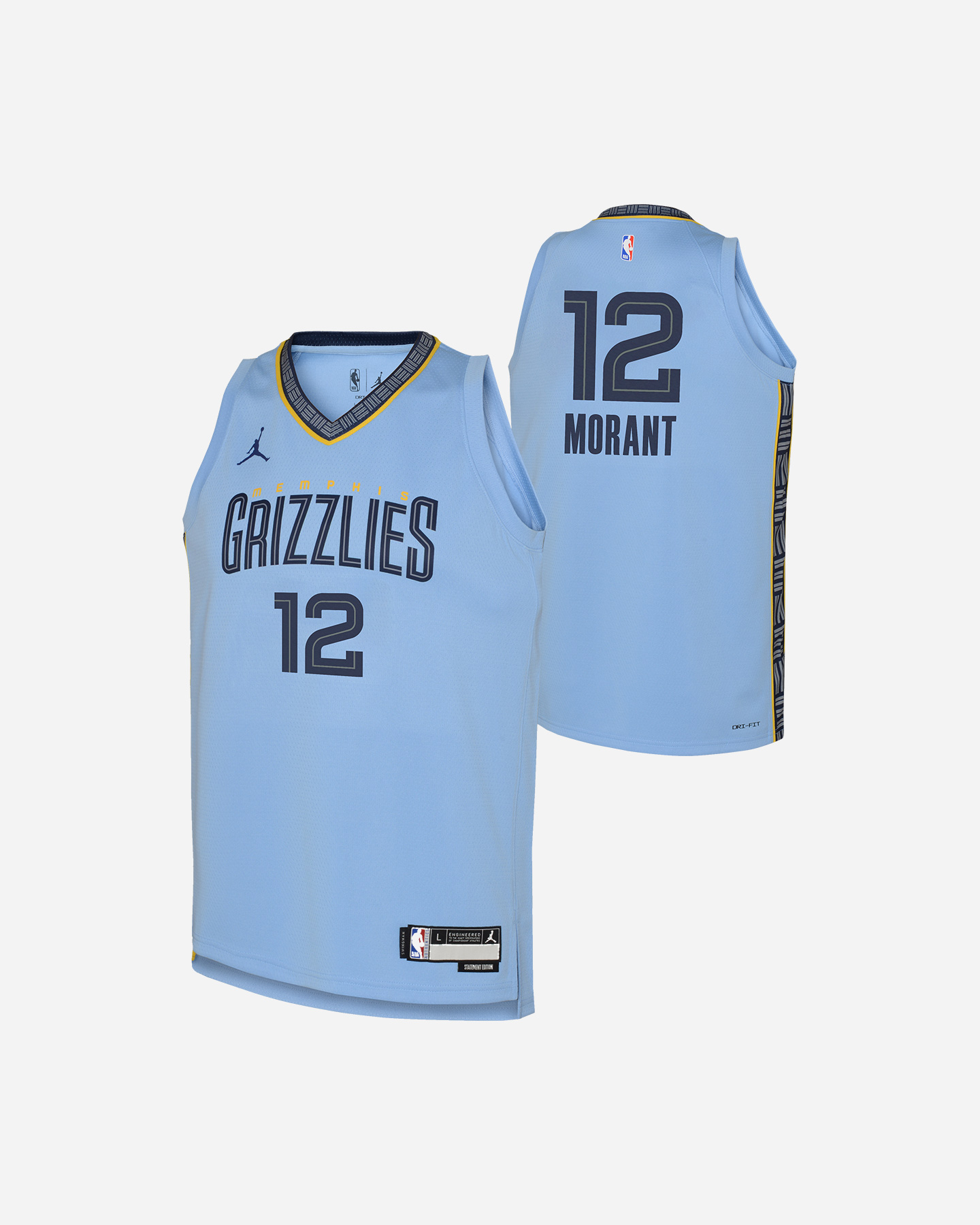 Canotta basket NIKE STATEMENT MEMPHIS JA MORANT JR - Azzurro - 2 | Cisalfa Sport