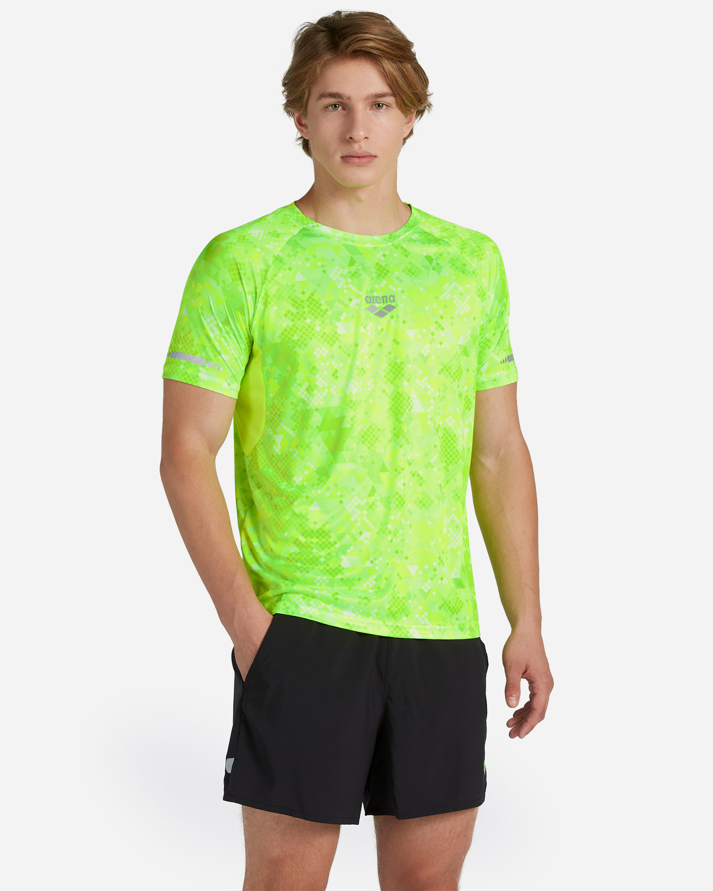 T-shirt running ARENA AOP M - Verde - 0 | Cisalfa Sport